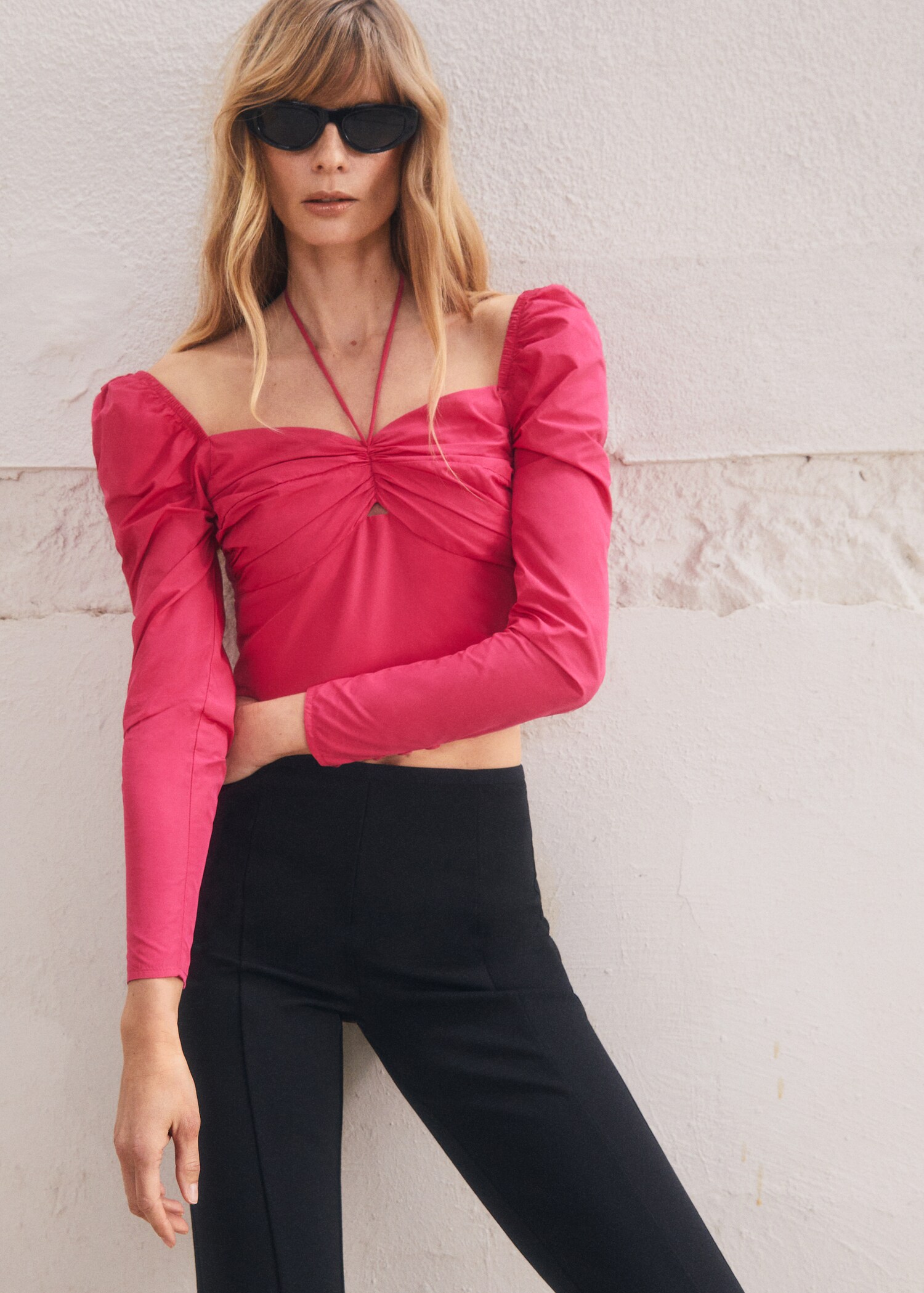 Blusa crop maniche a palloncino - Dettaglio dell'articolo 6
