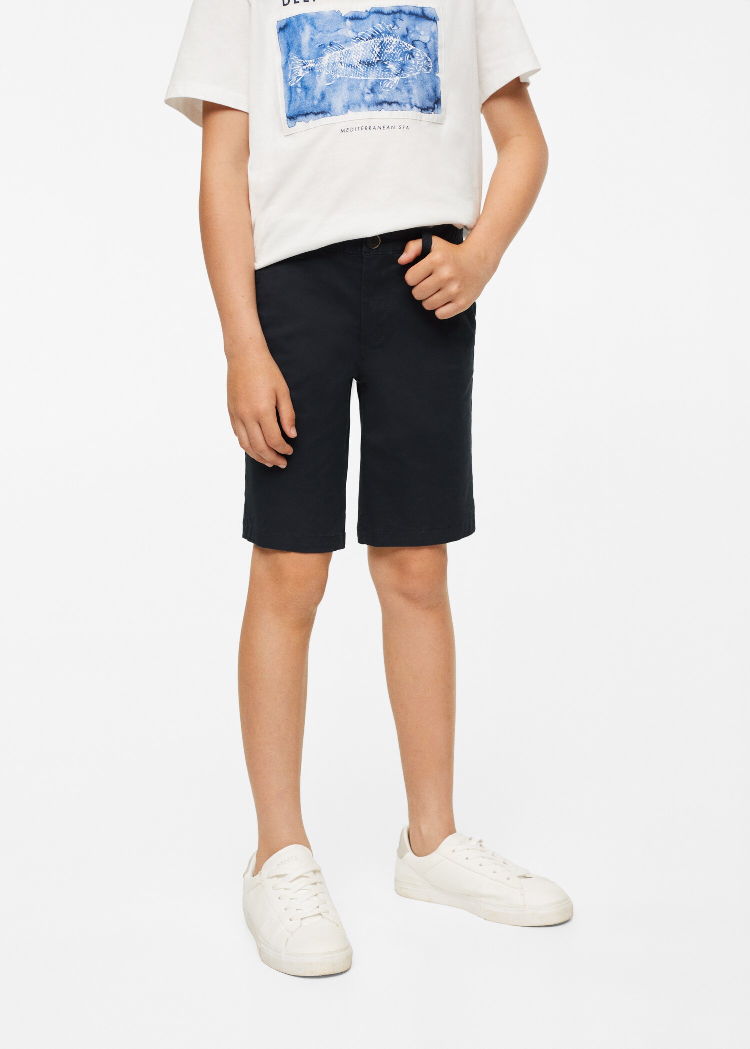 Cotton Bermuda shorts - Details of the article 1
