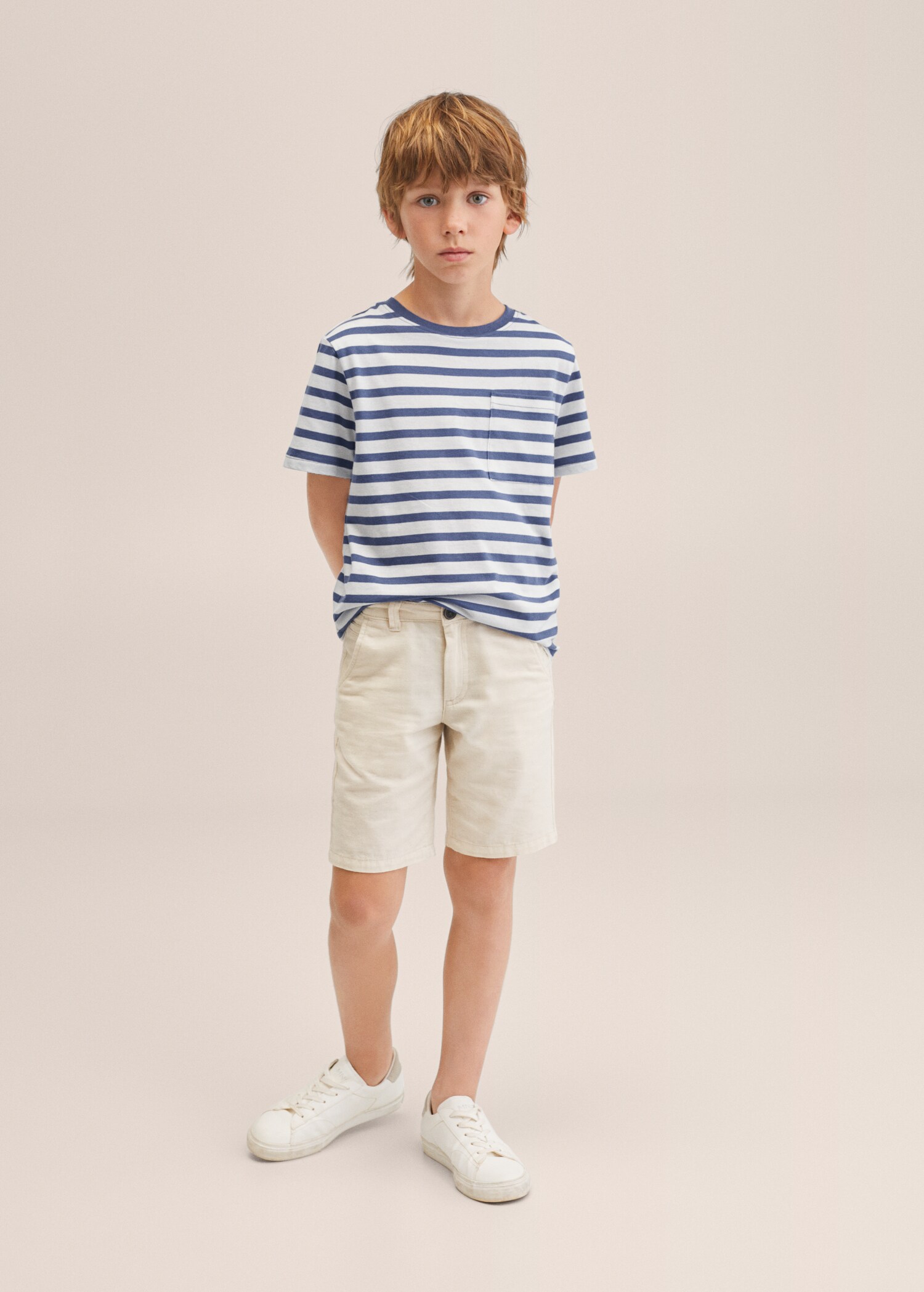 Linen cotton bermuda shorts - Medium plane