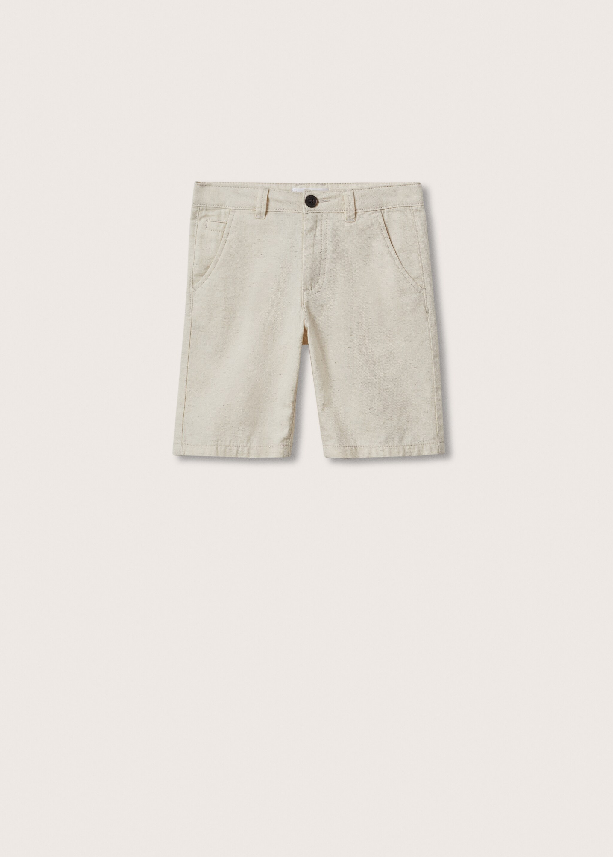 Linen cotton bermuda shorts - Article without model