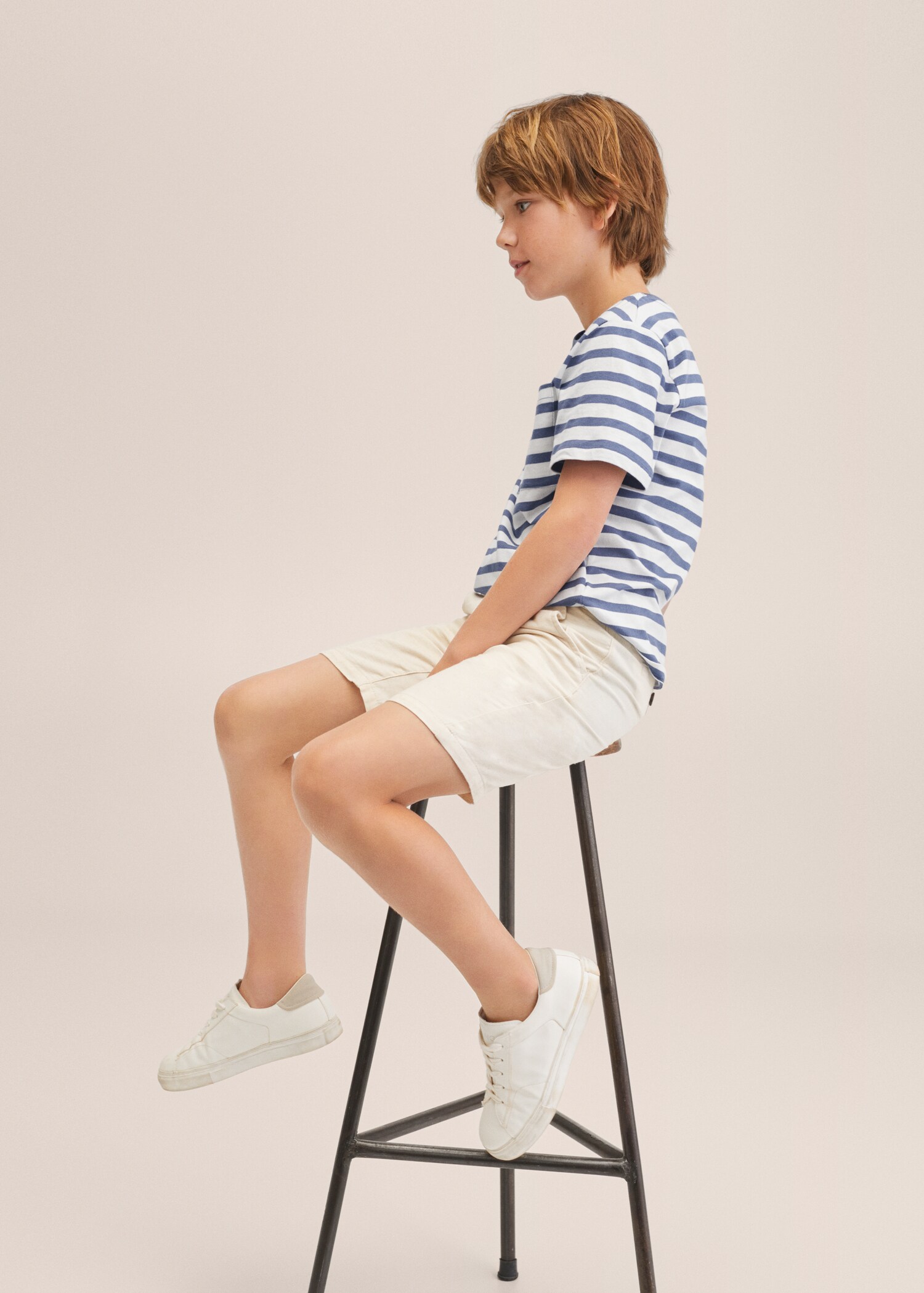Linen cotton bermuda shorts - Details of the article 2