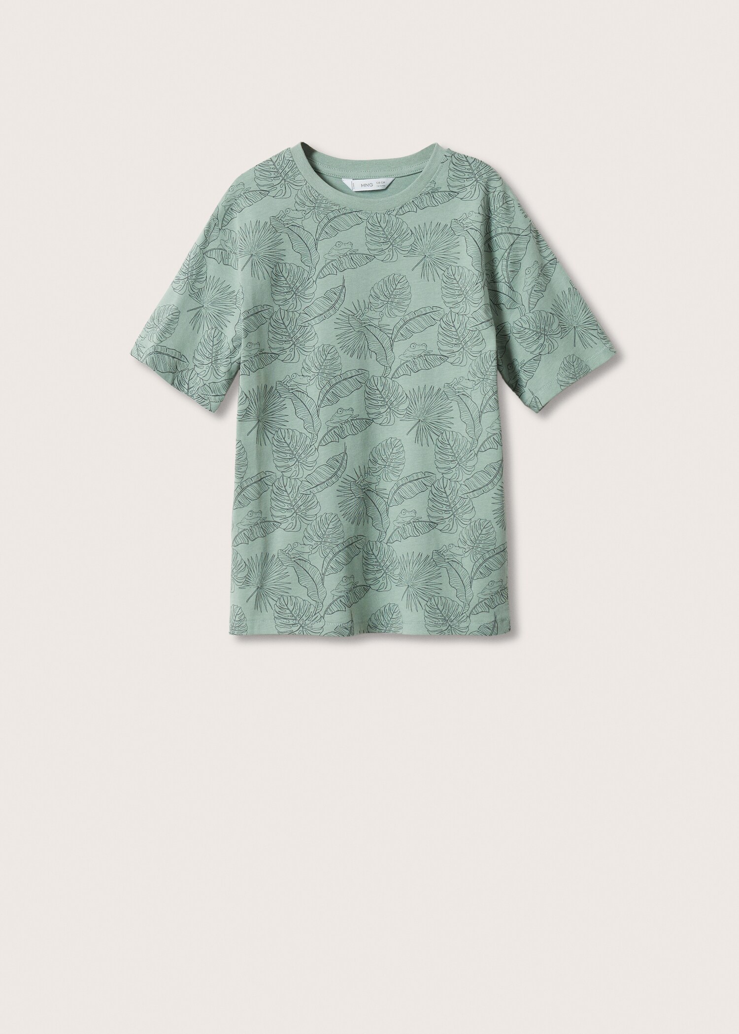 Leaf print T-shirt - Article without model