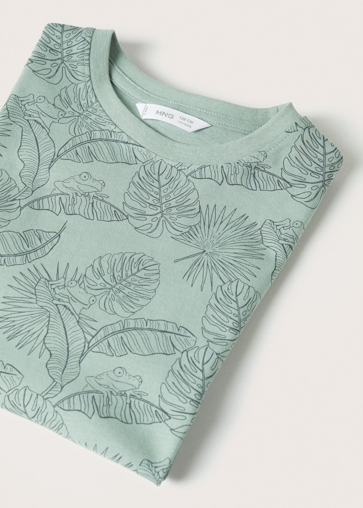 Leaf print T-shirt - Details of the article 8