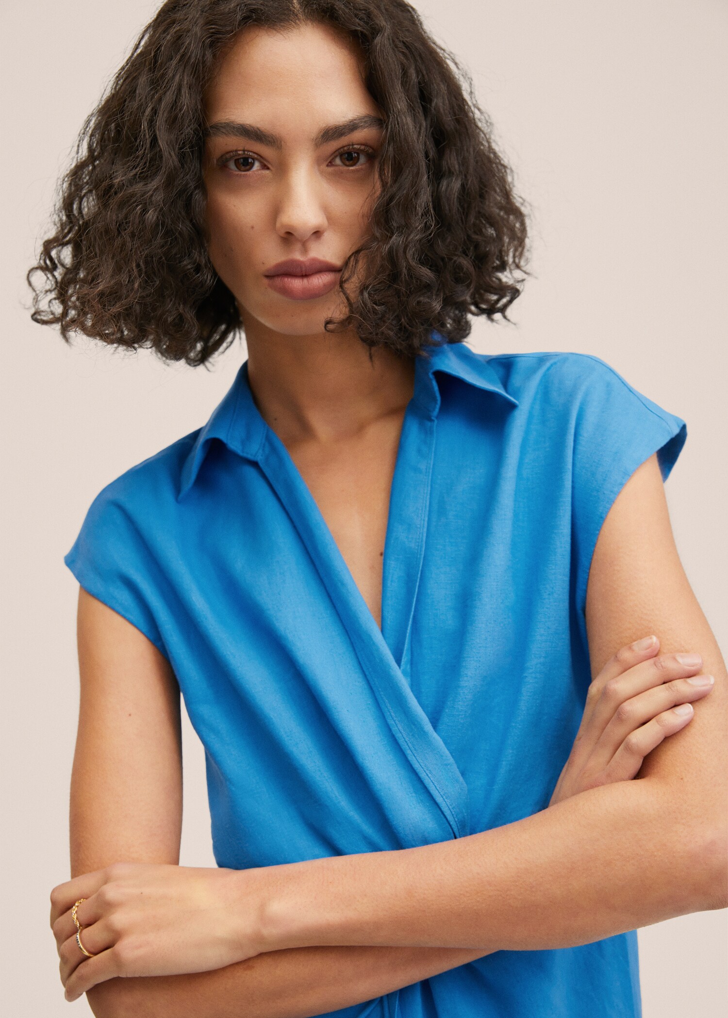 Vestido camisero lino - Detalle del artículo 1