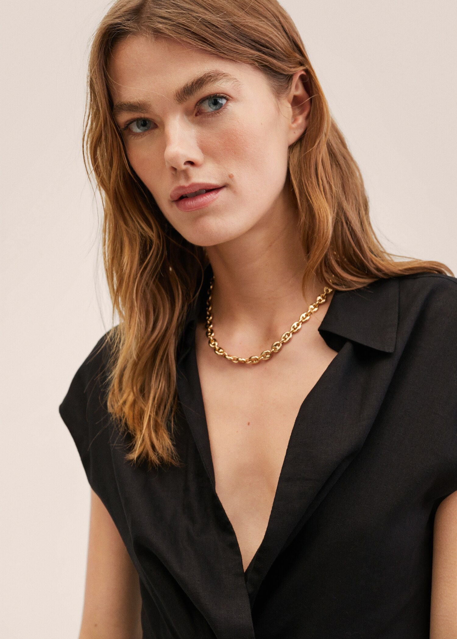 Vestido camisero lino - Detalle del artículo 1