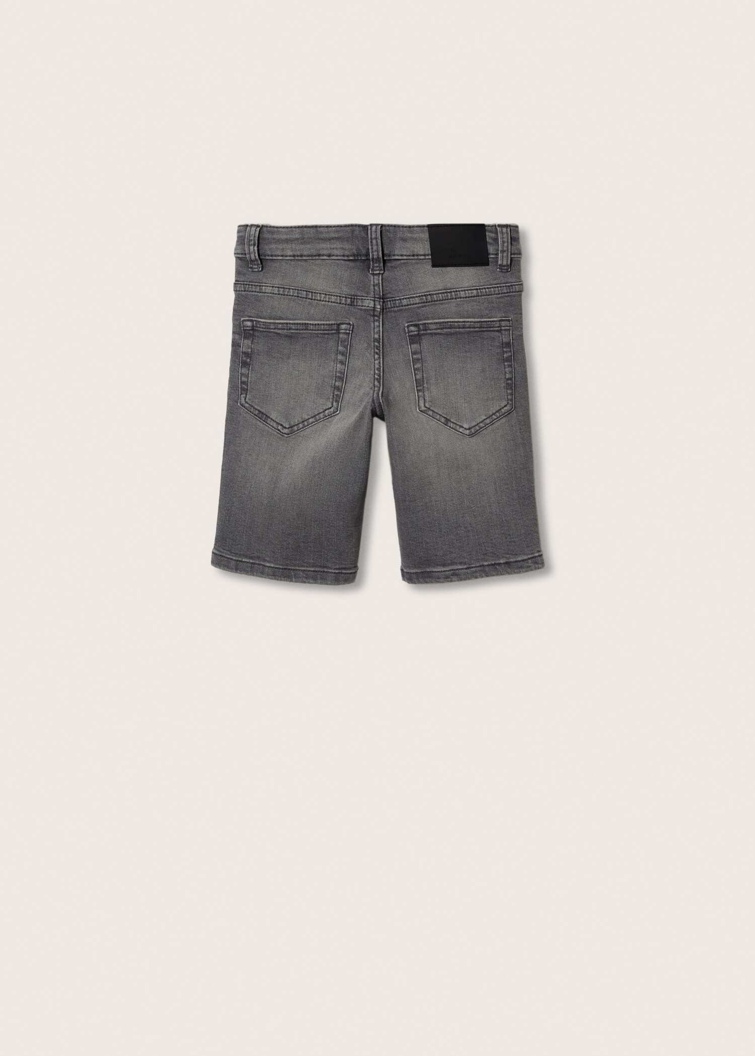 Cotton denim shorts - Reverse of the article