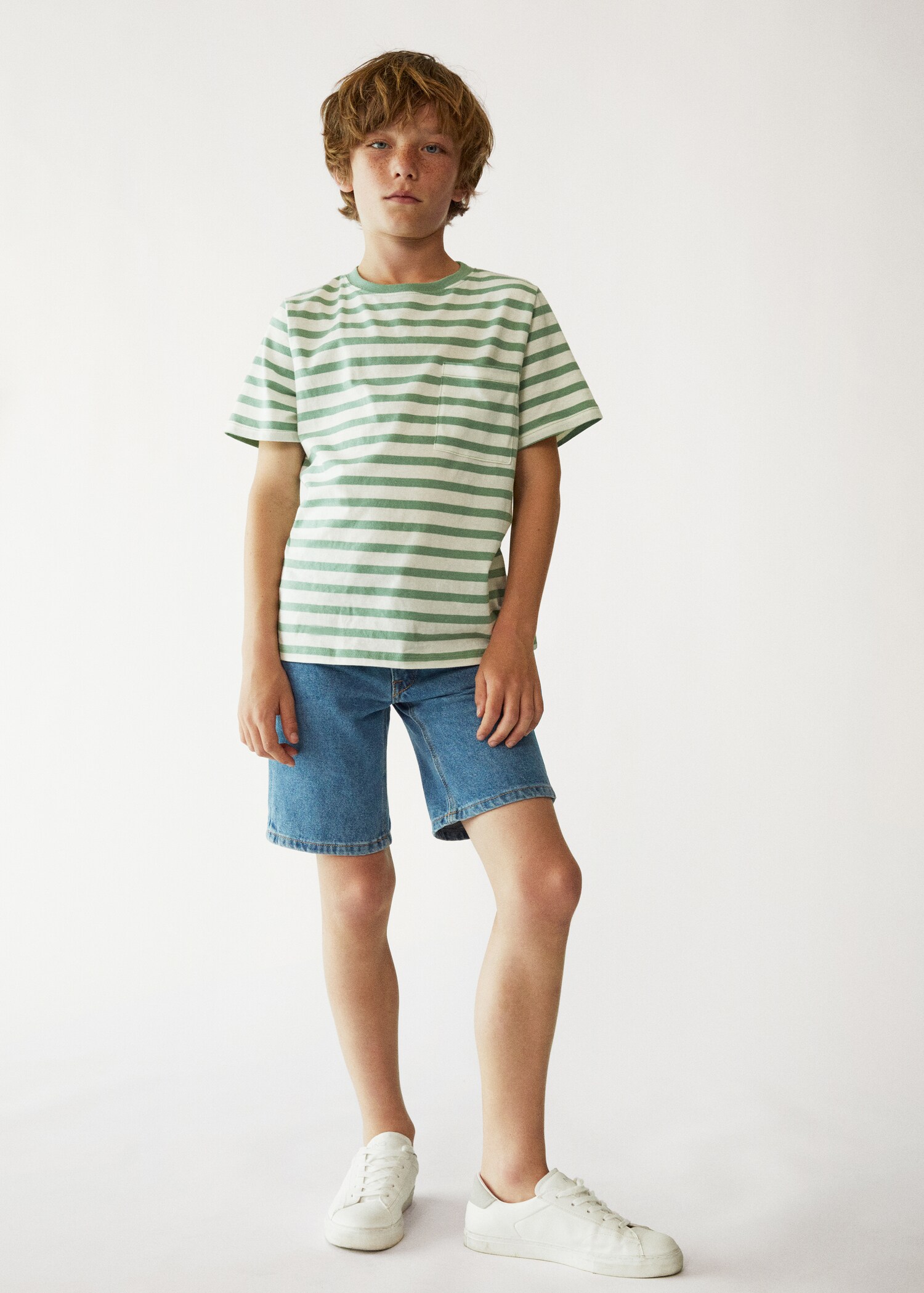 Cotton denim shorts - Details of the article 6