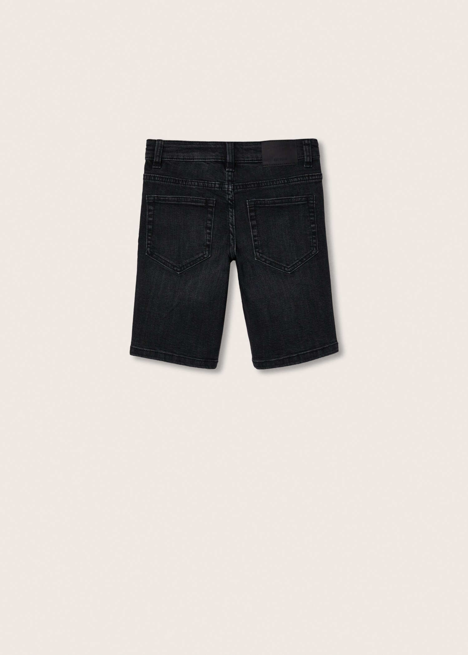 Cotton denim shorts - Reverse of the article