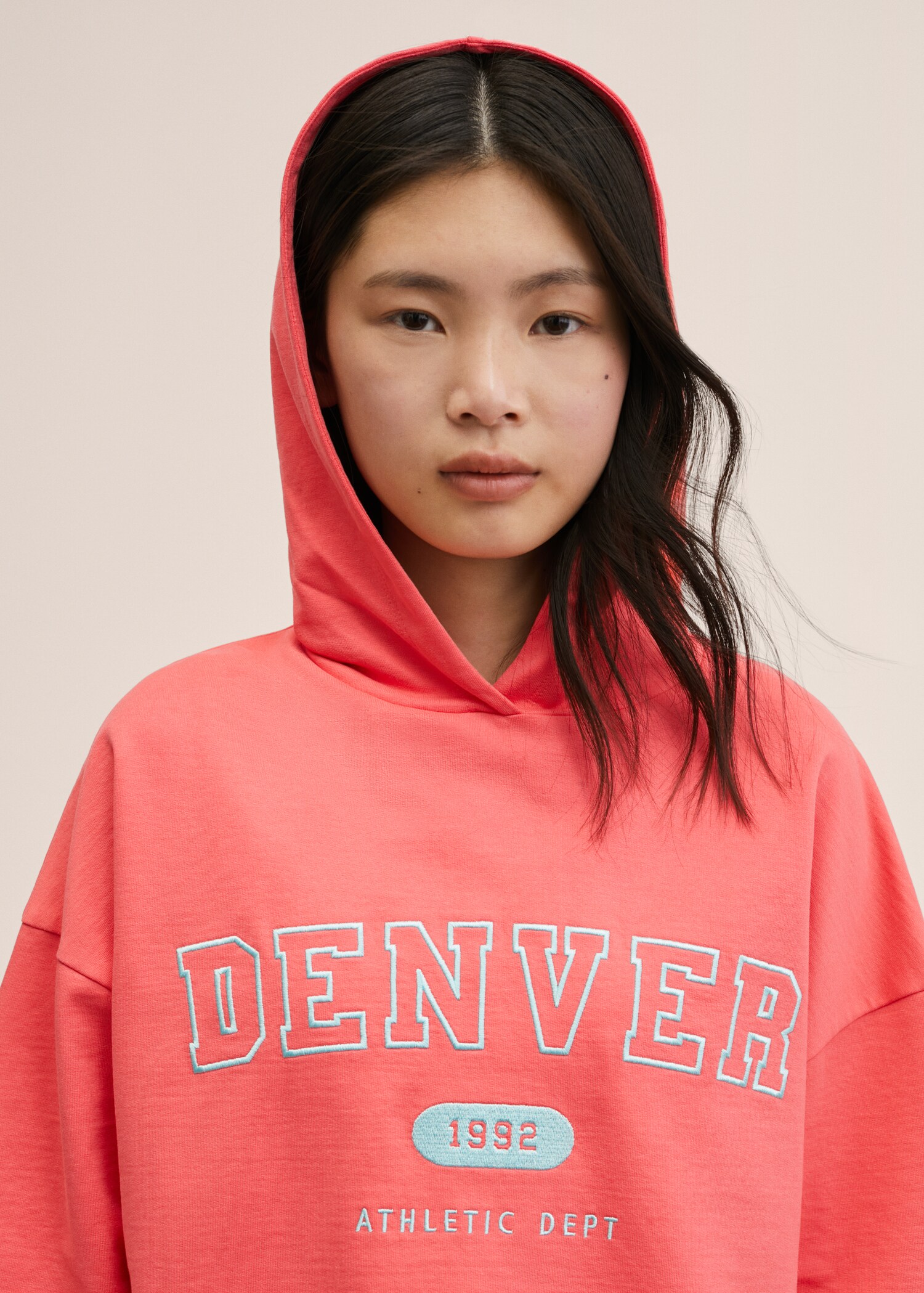 Mönstrad sweatshirt med huva - Detaljer om artikeln 1