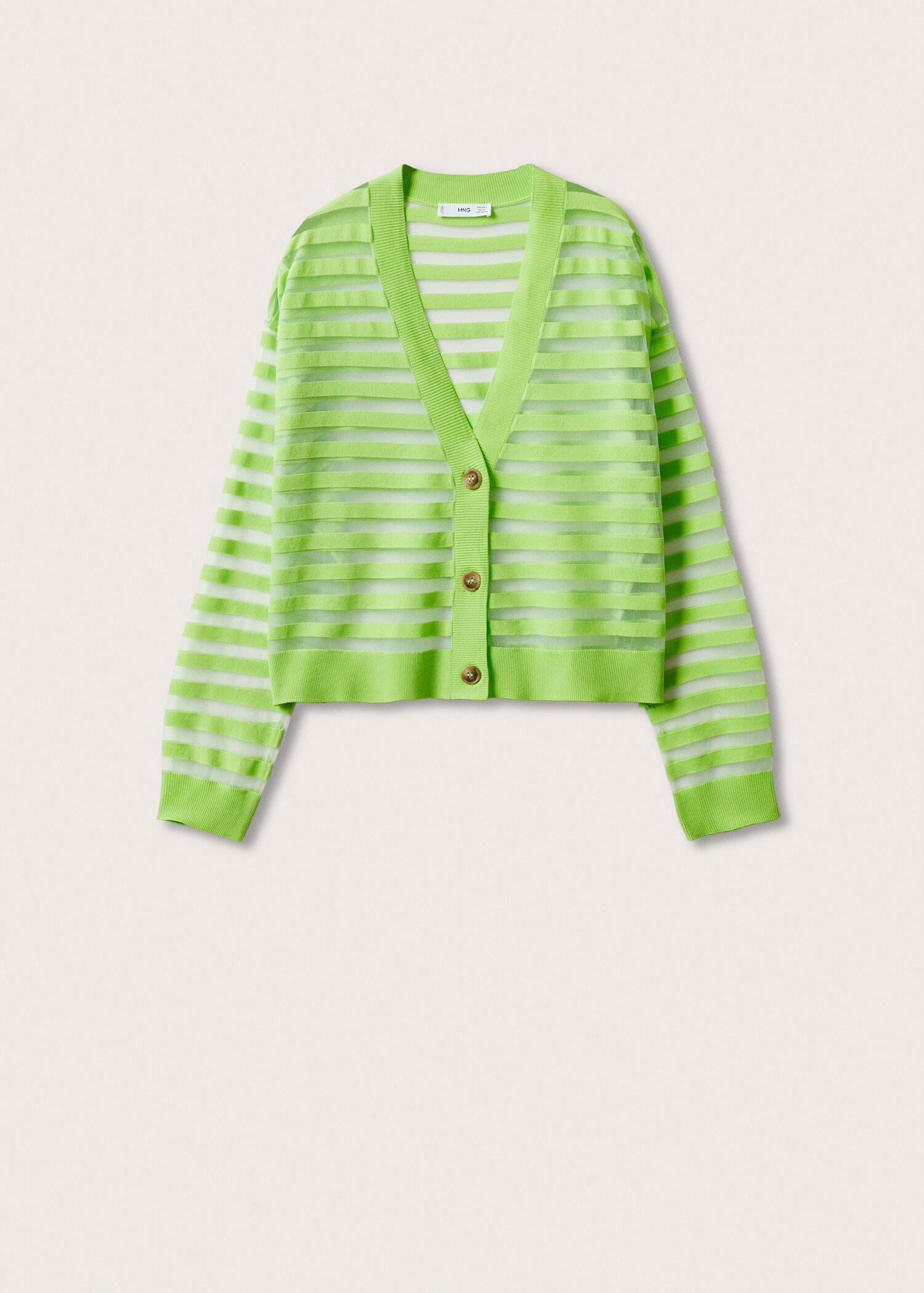 Stripped knit cardigan - Article without model
