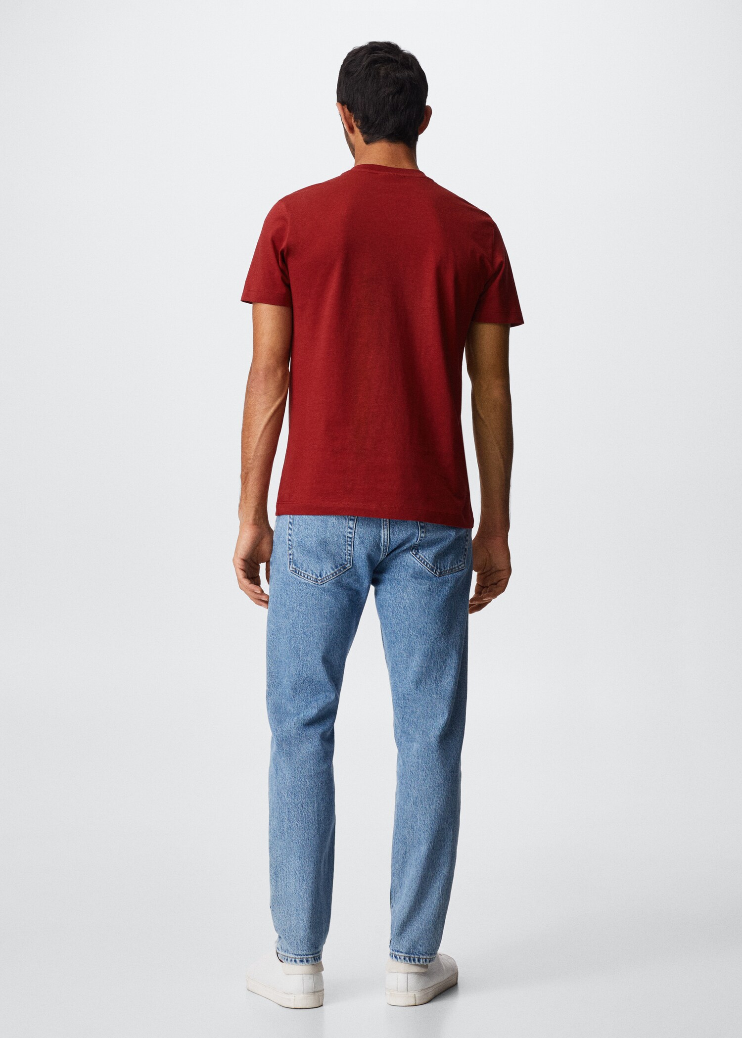 Sustainable cotton basic T-shirt - Reverse of the article