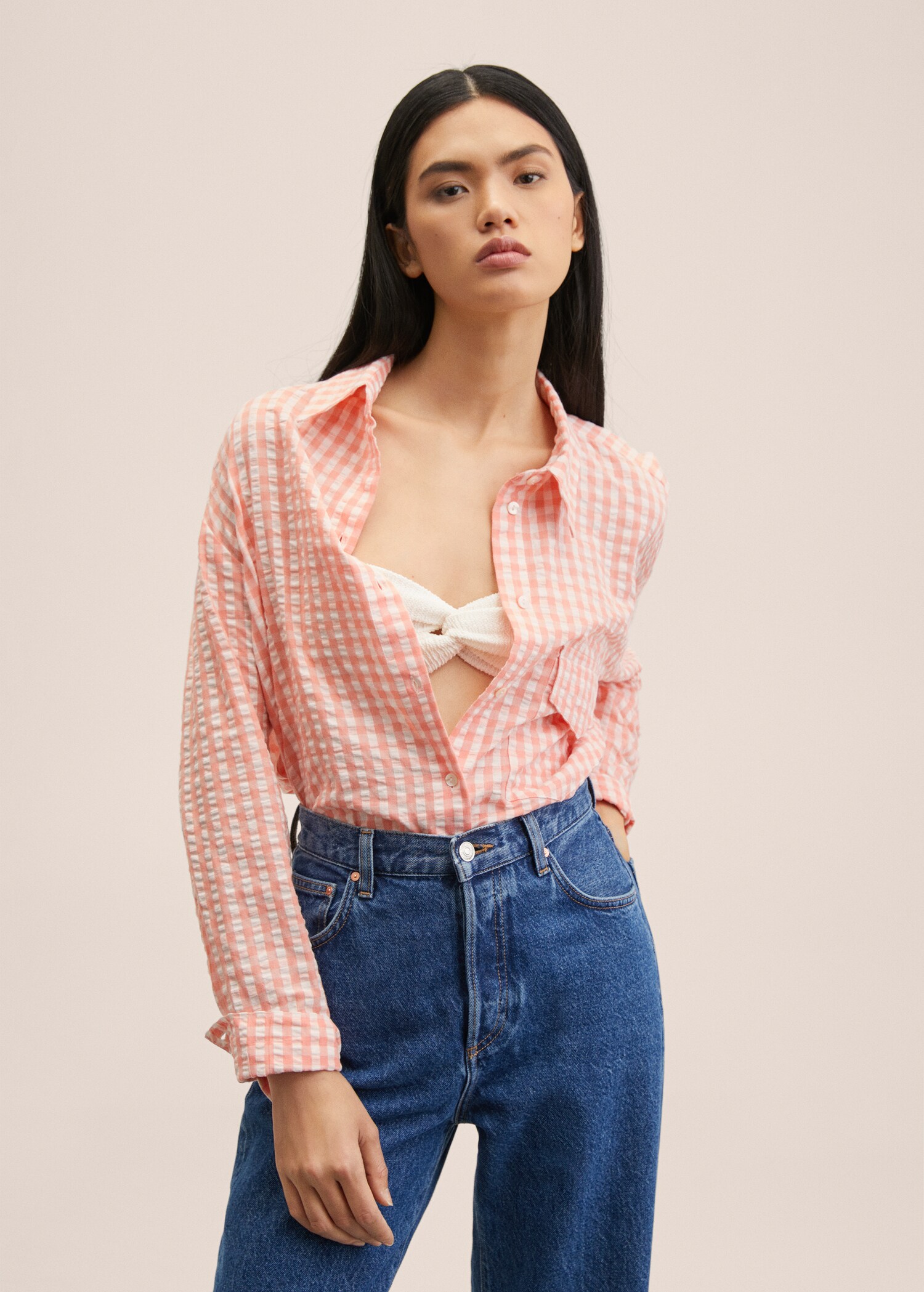 Chemise coton oversize - Plan moyen