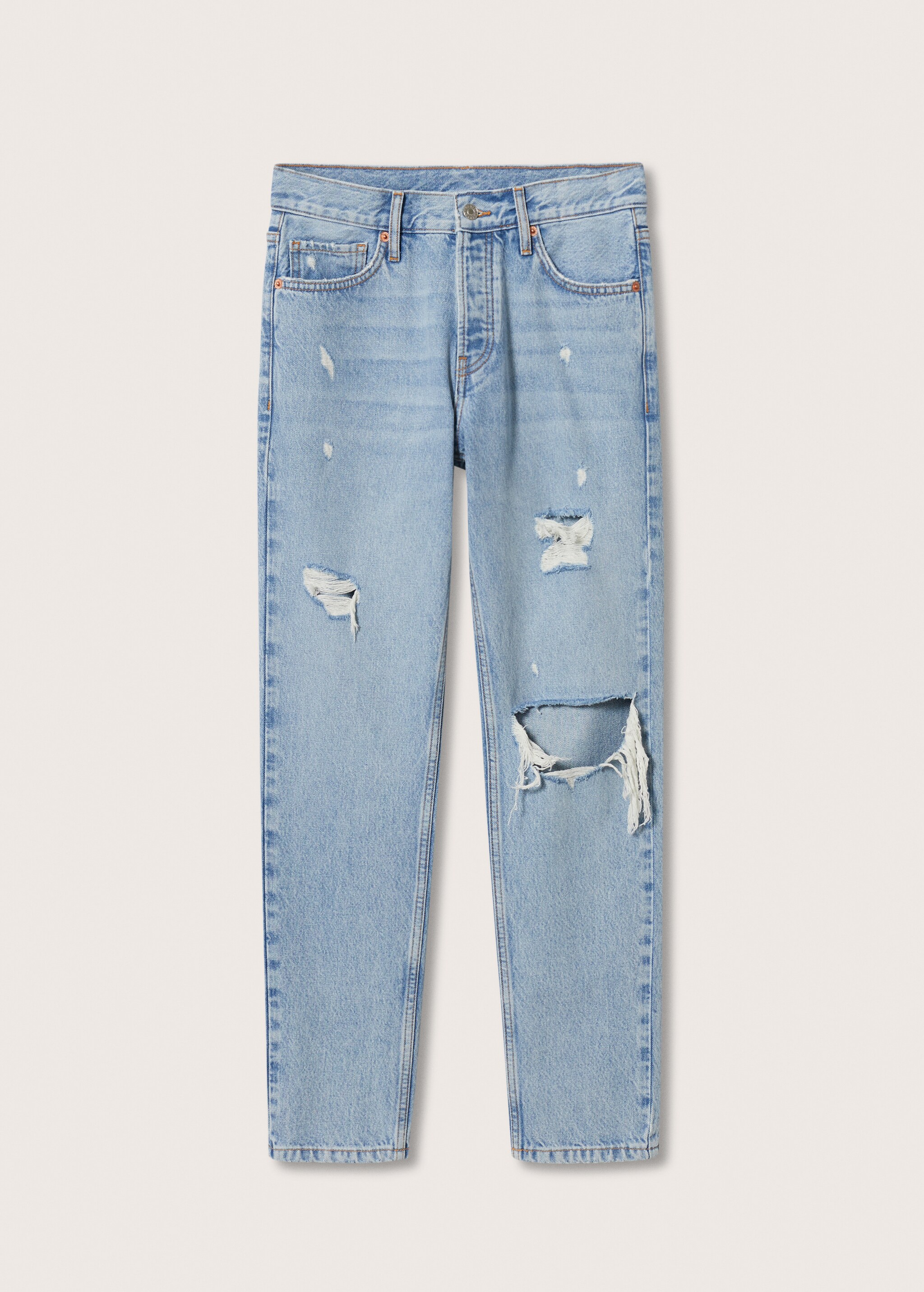 Loose-Fit-Jeans mit Zierrissen - Artikel ohne Model