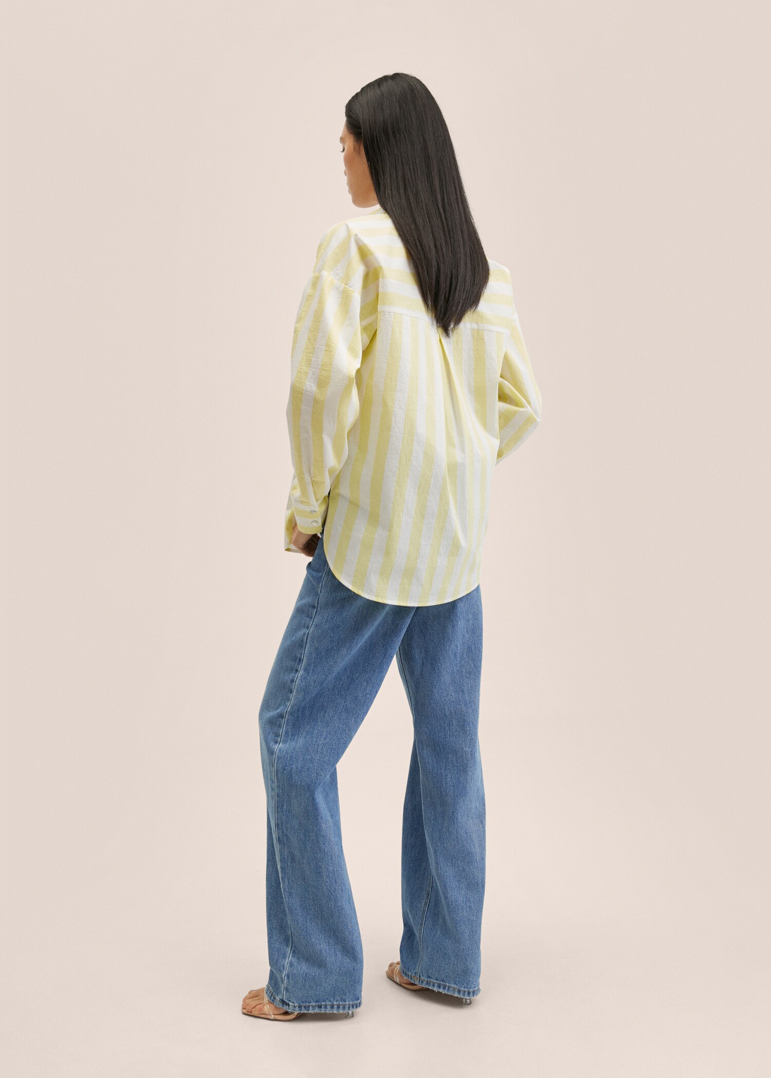 Camisa vestir algodón rayas - Reverso del artículo