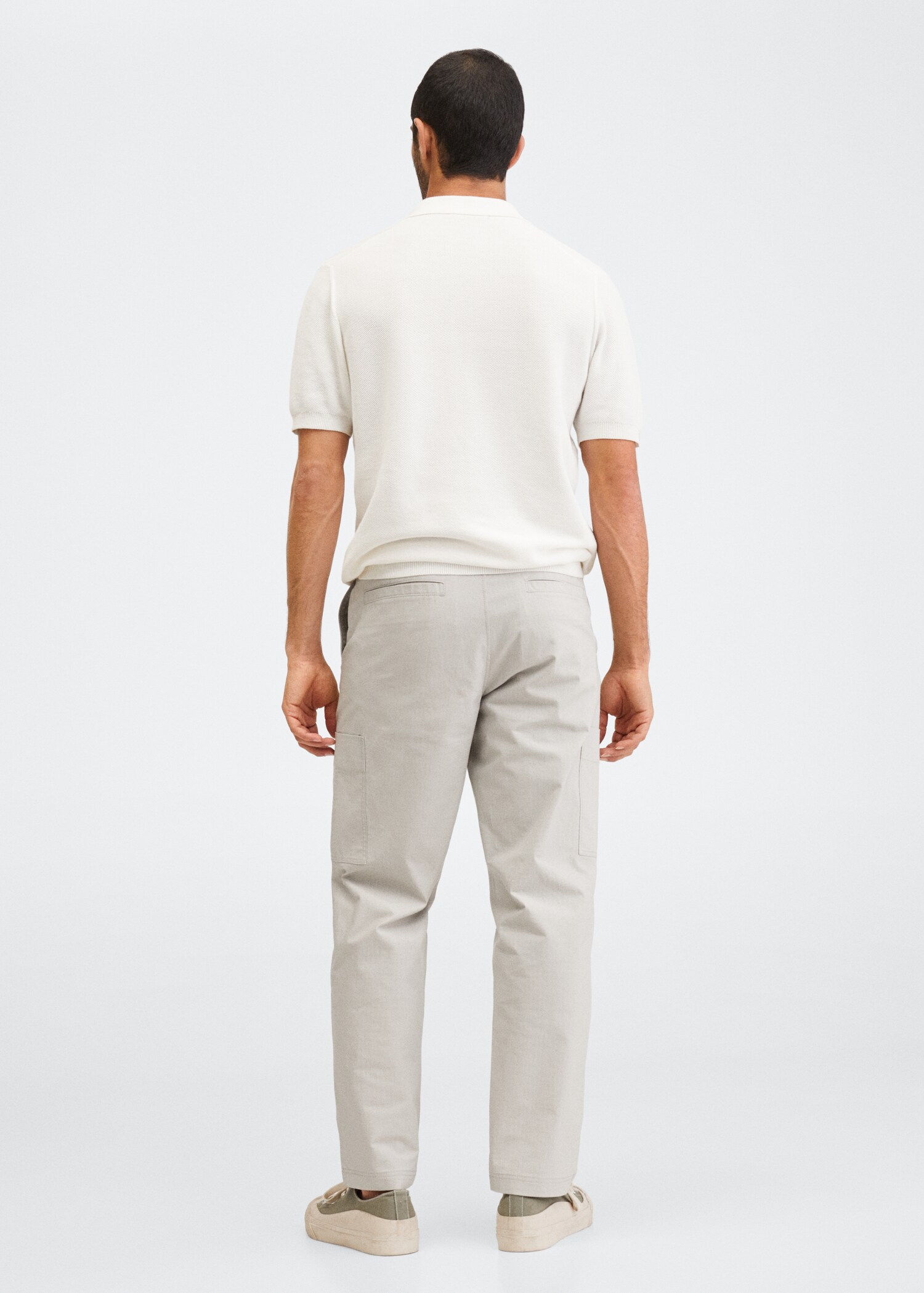 Pantalón cargo algodón - Reverso del artículo