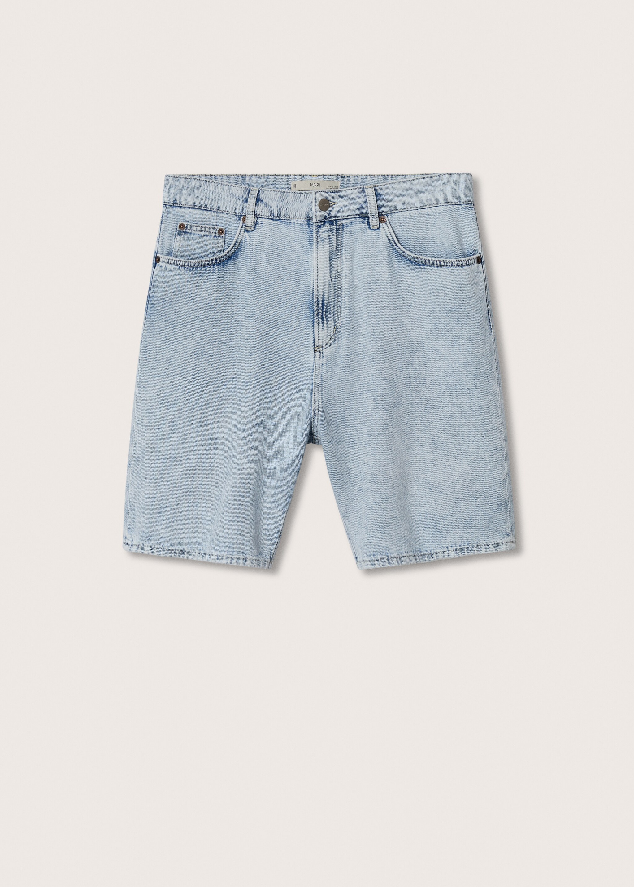Jeans-Bermudashorts mit Bleached-Waschung - Artikel ohne Model
