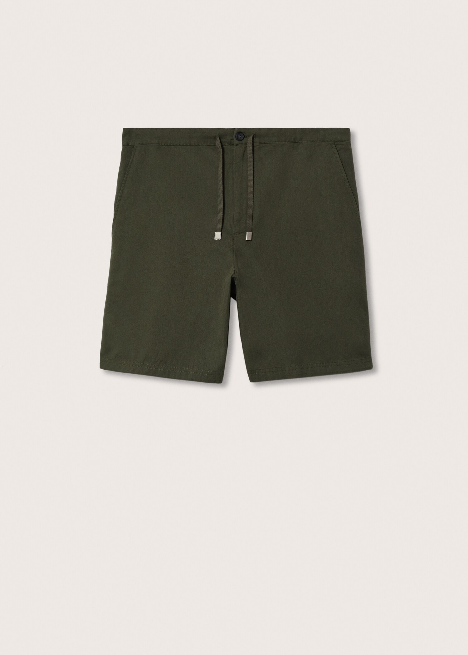 Bermudashorts aus Baumwoll-/Leinen-Mix mit Kordelzug - Artikel ohne Model