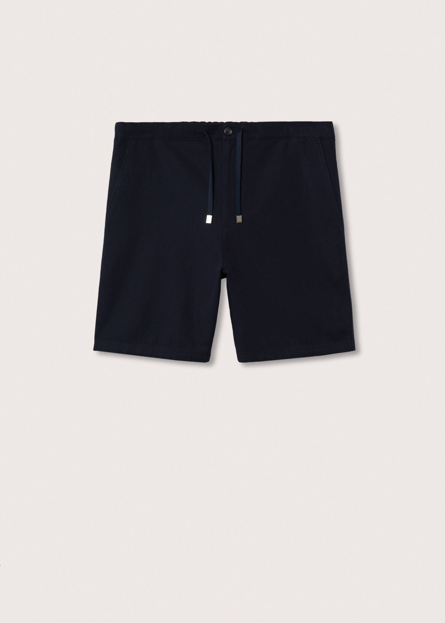 Bermudashorts aus Baumwoll-/Leinen-Mix mit Kordelzug - Artikel ohne Model