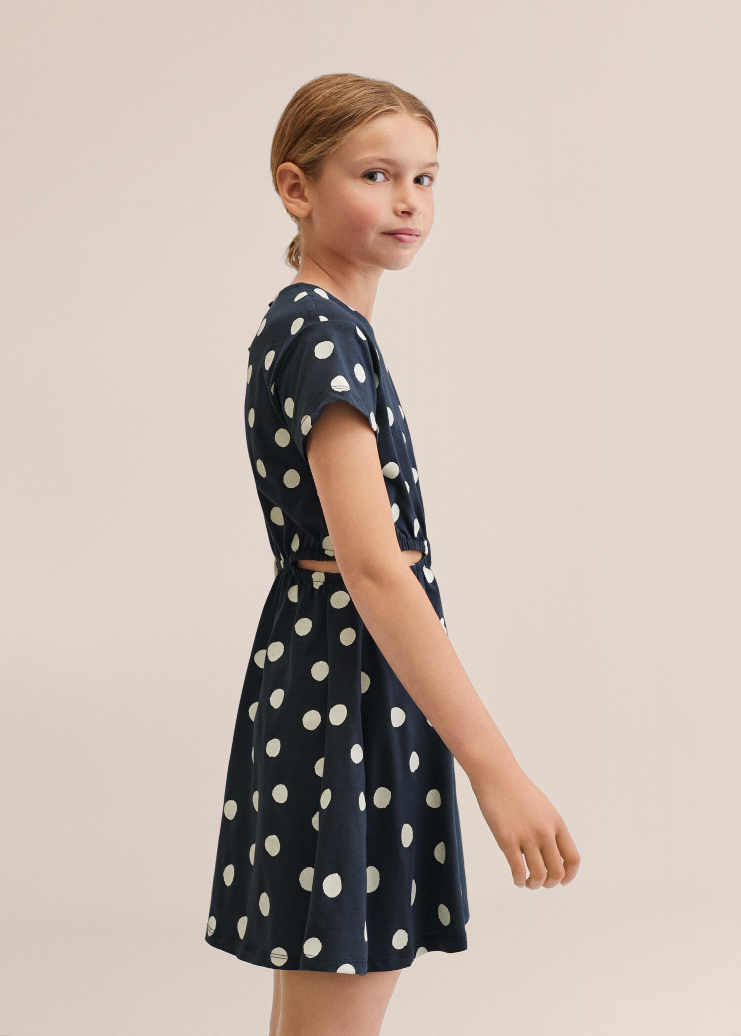 Printed cut-out detail dress - Details of the article 1