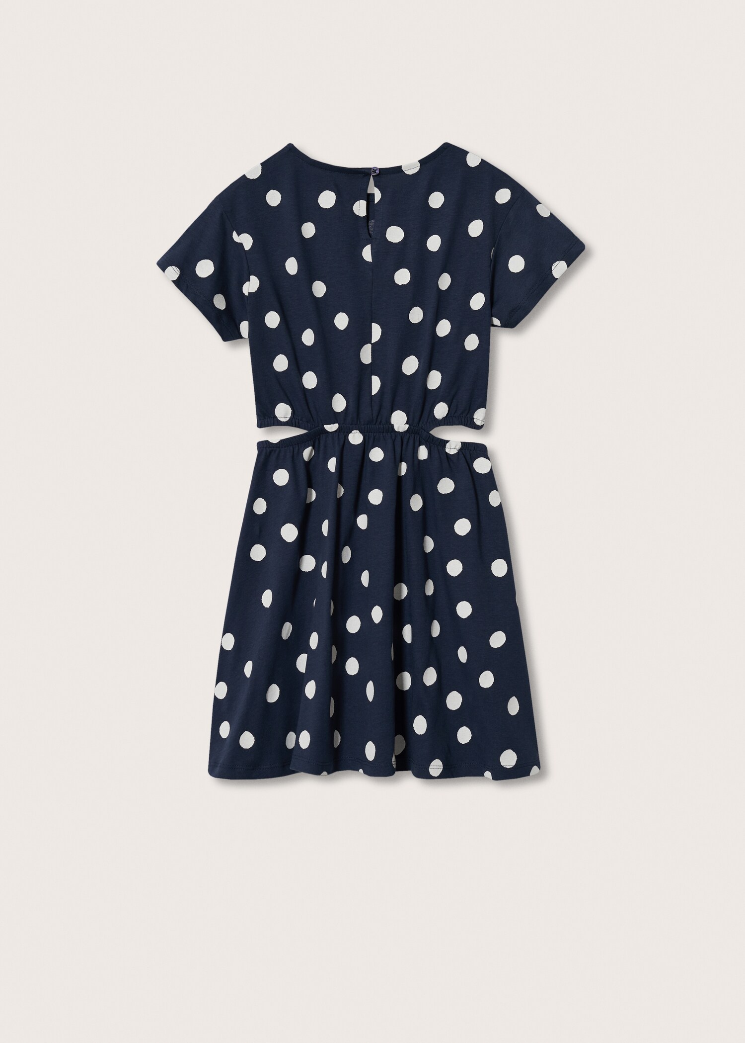 Printed cut-out detail dress - Reverse of the article