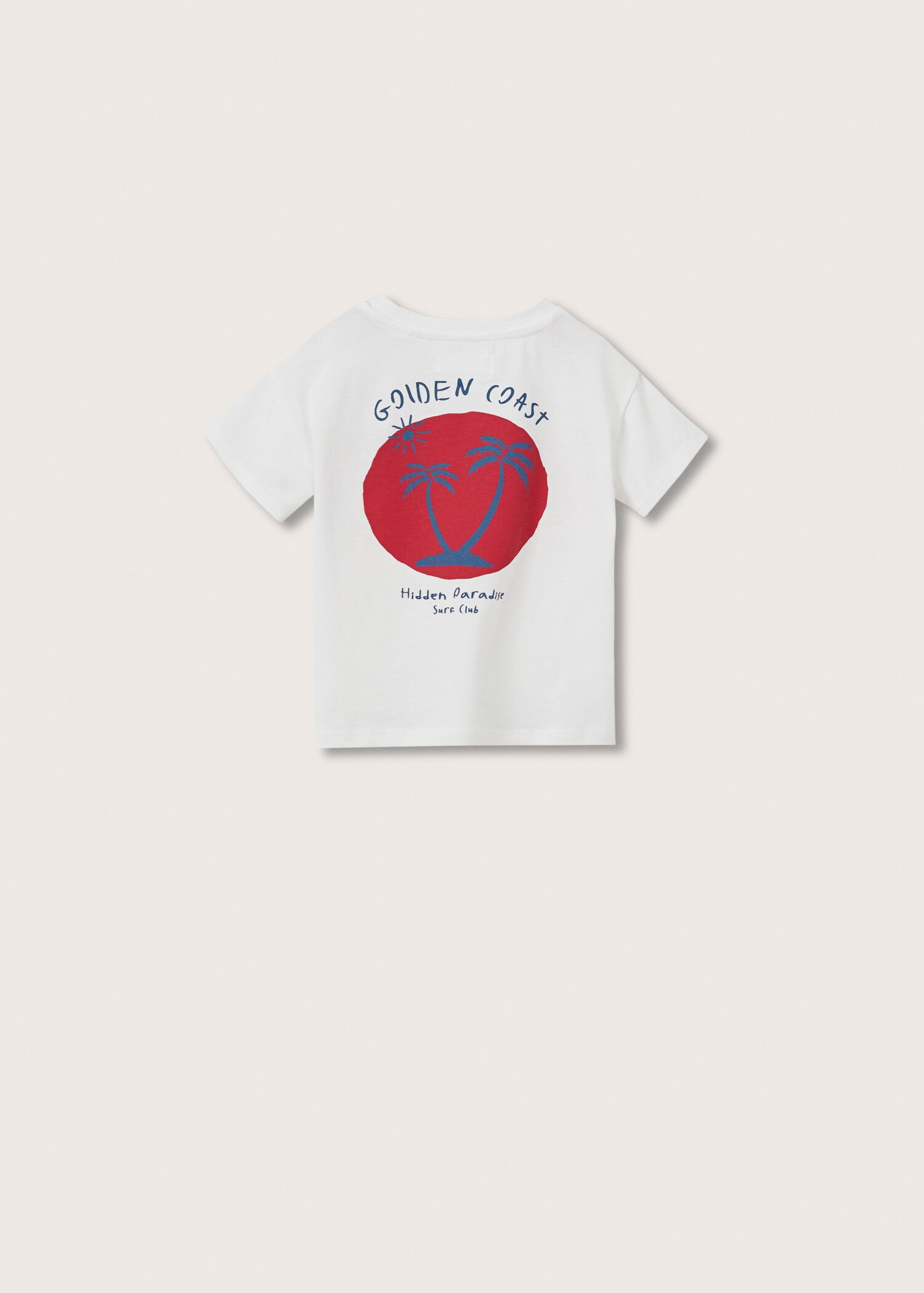 Bawełniany wzorzysty t-shirt - Tylna strona artykułu