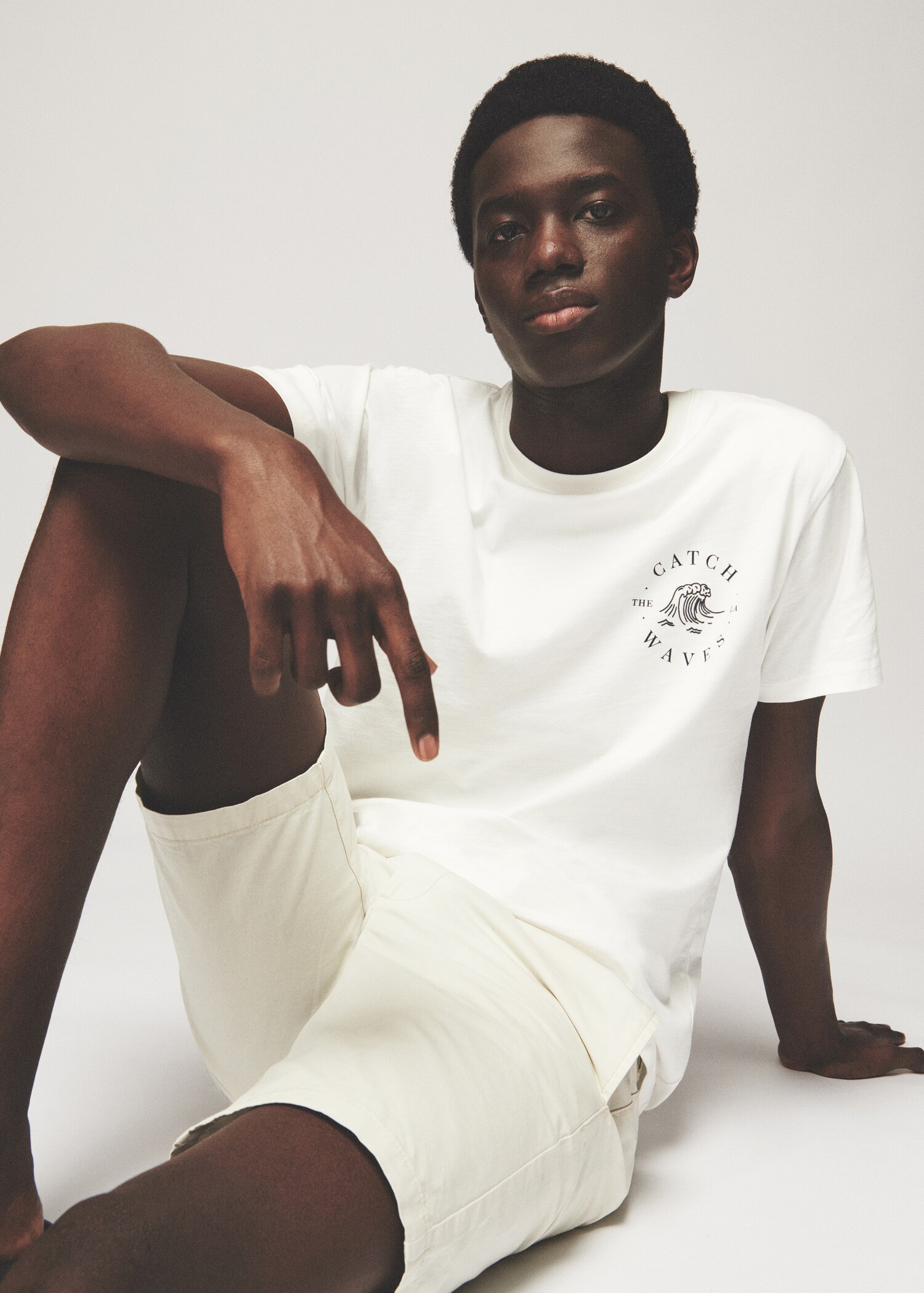 Printed cotton-blend T-shirt - Details of the article 5