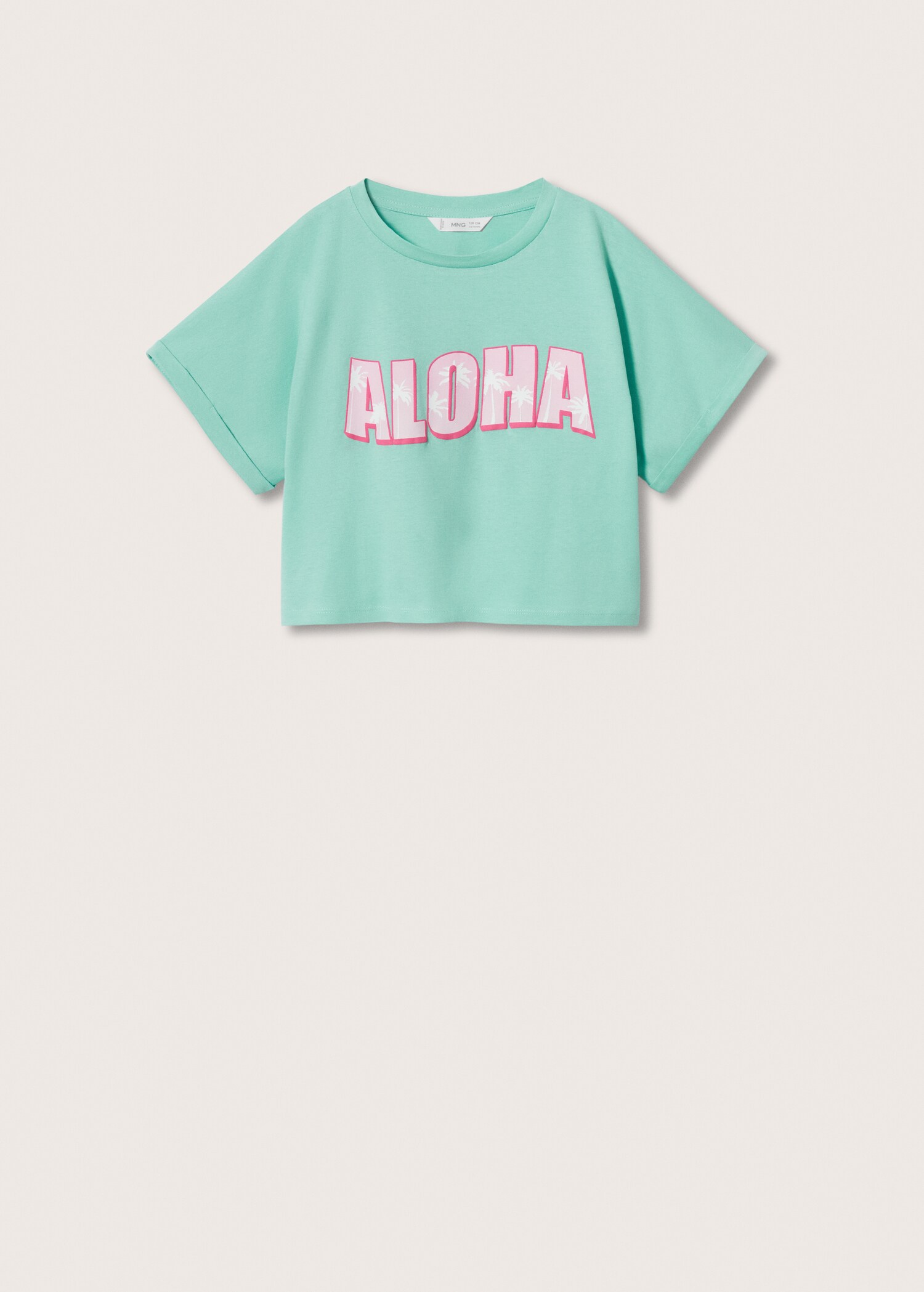 Printed cotton-blend T-shirt - Article without model