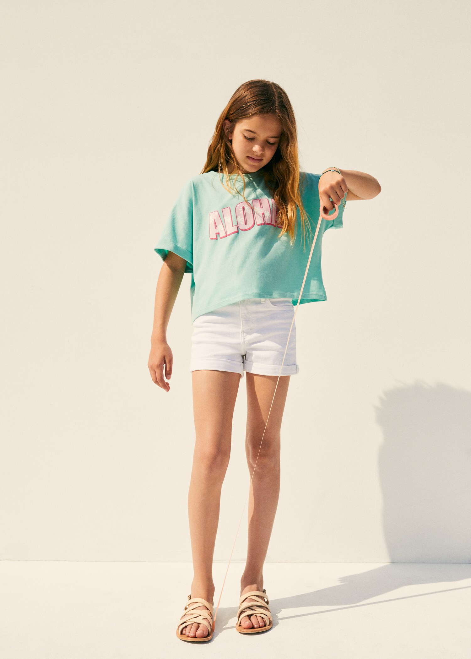 Printed cotton-blend T-shirt - Details of the article 5