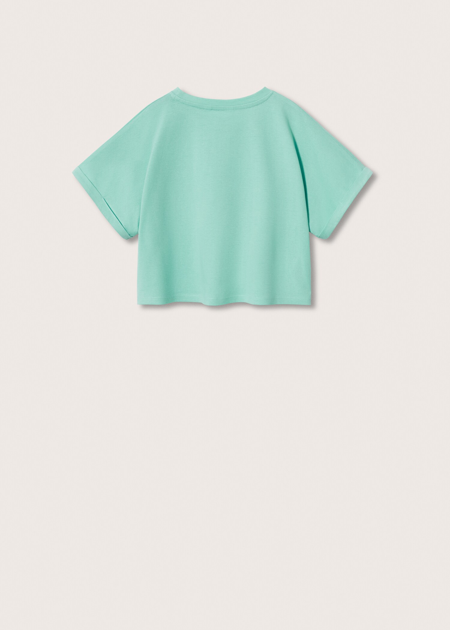 Printed cotton-blend T-shirt - Reverse of the article