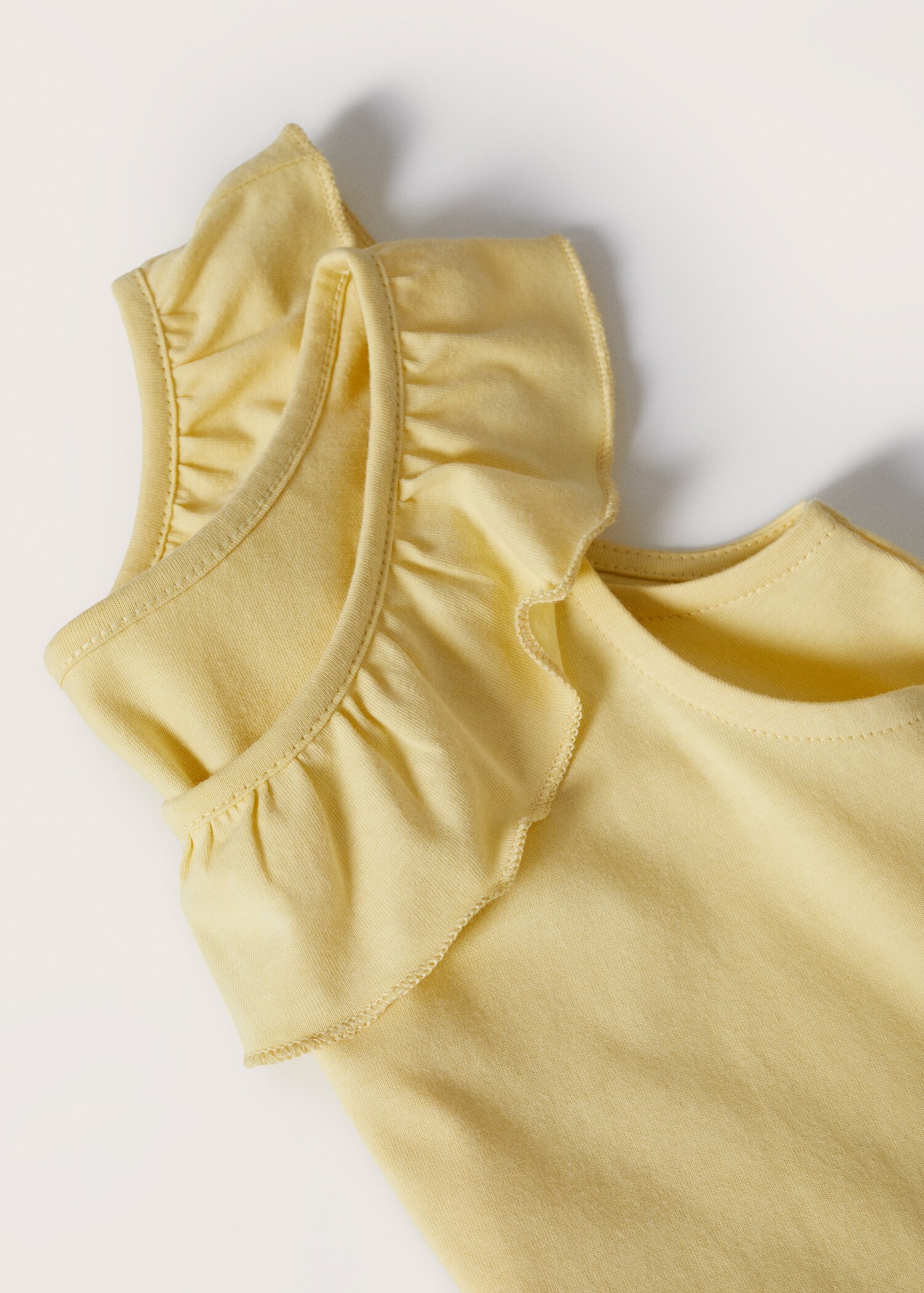 Ruffle cotton T-shirt - Details of the article 8
