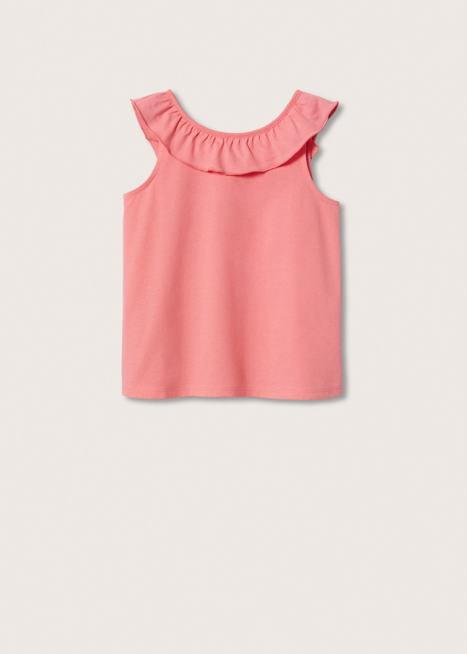 Ruffle cotton T-shirt - Article without model
