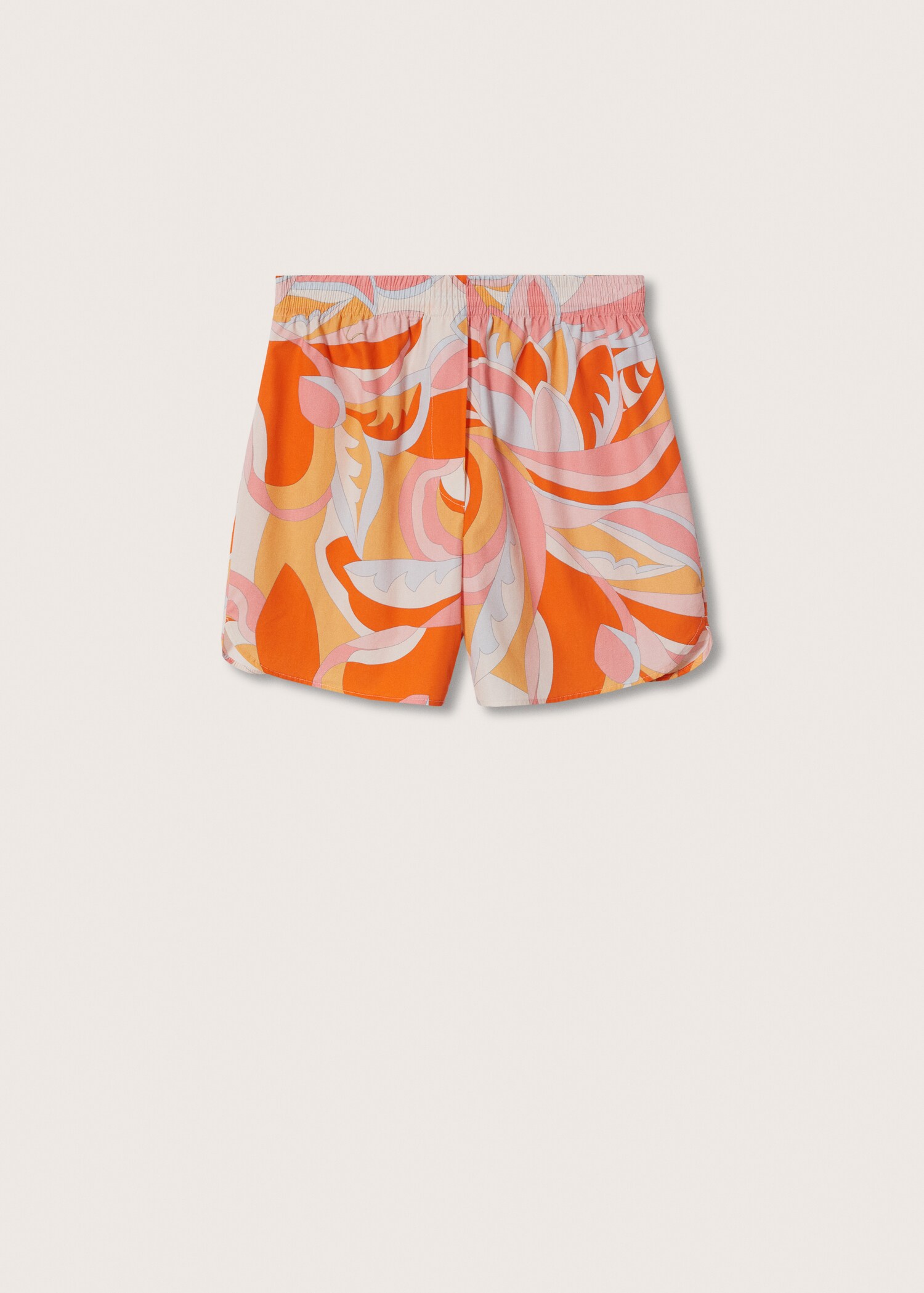 Printed cotton-blend short - Article without model