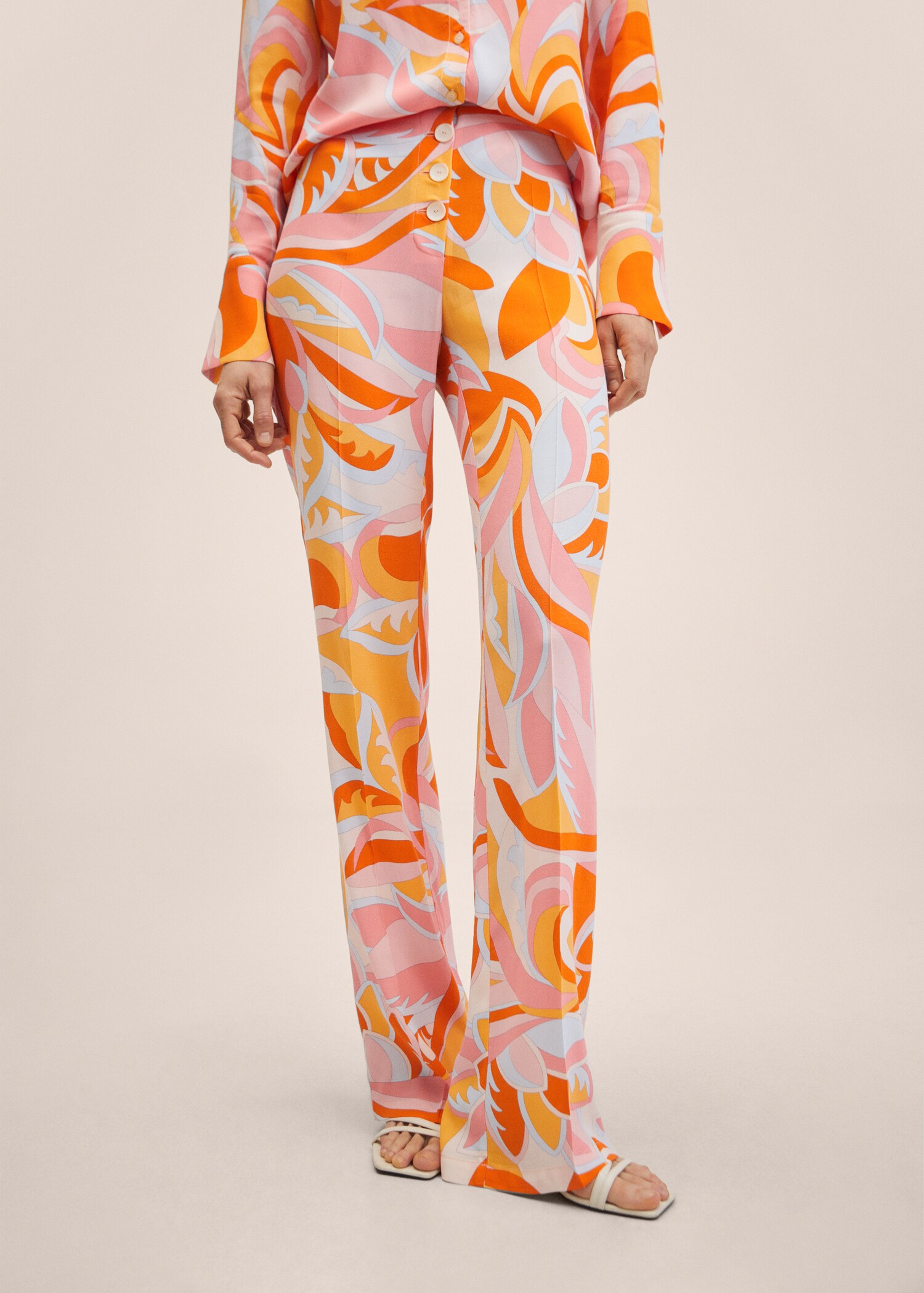 Pantalon droit fluide - Plan moyen
