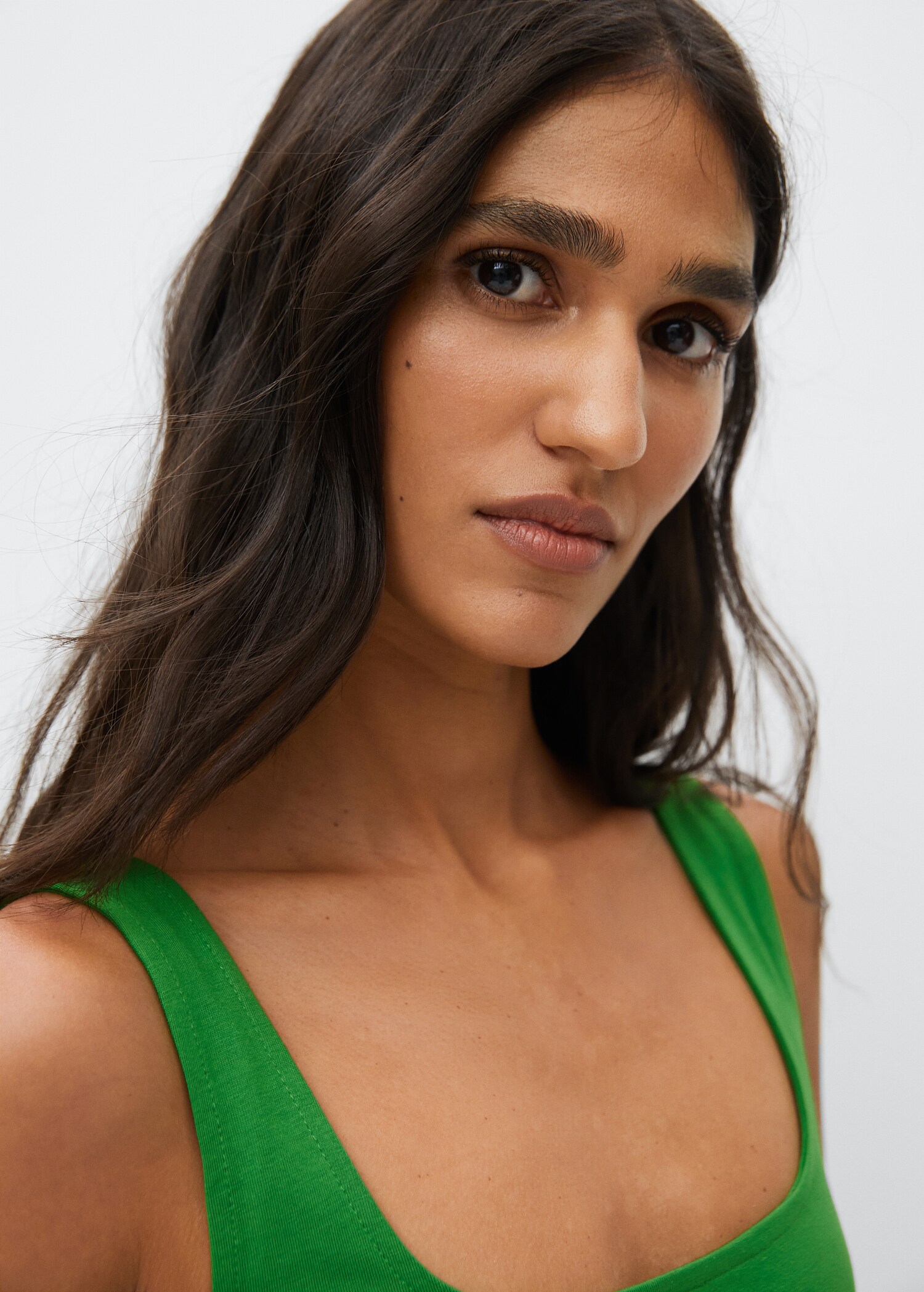Frill cotton dress - Details of the article 1
