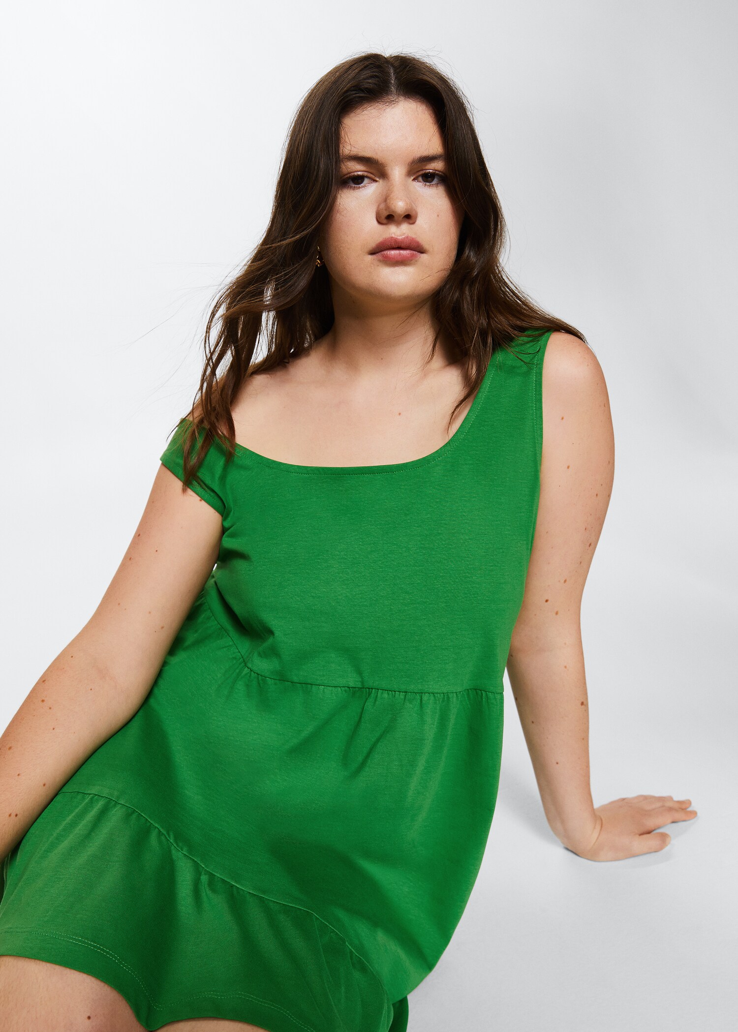 Frill cotton dress - Details of the article 3