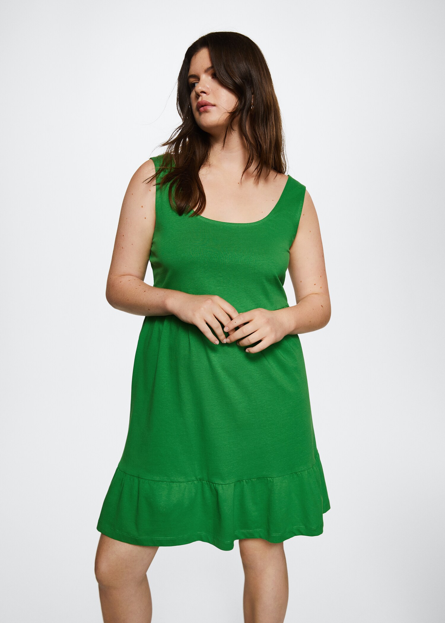 Frill cotton dress - Details of the article 5