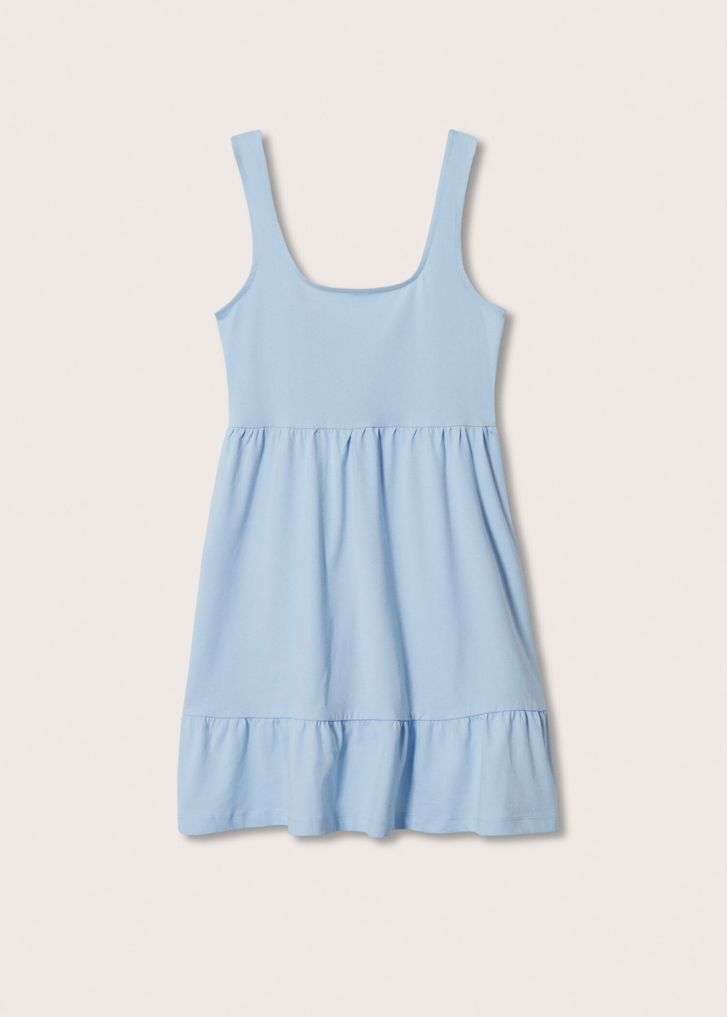 Frill cotton dress - Article without model