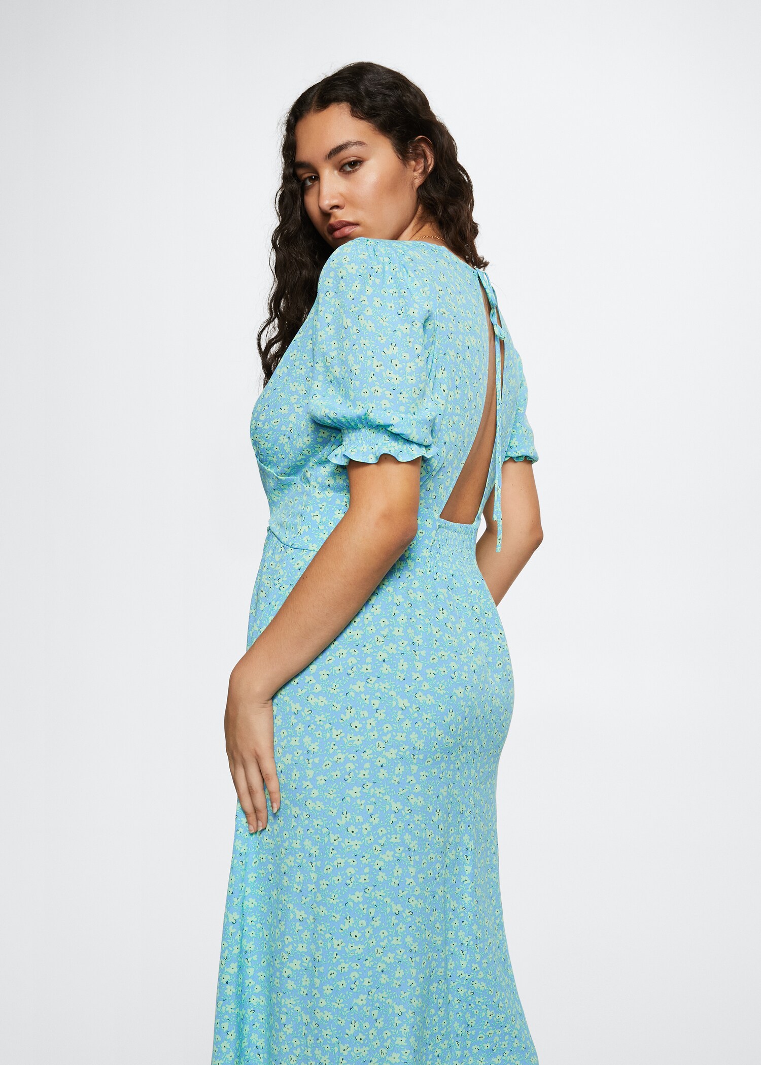 Flowy flower printed dress - Details of the article 5