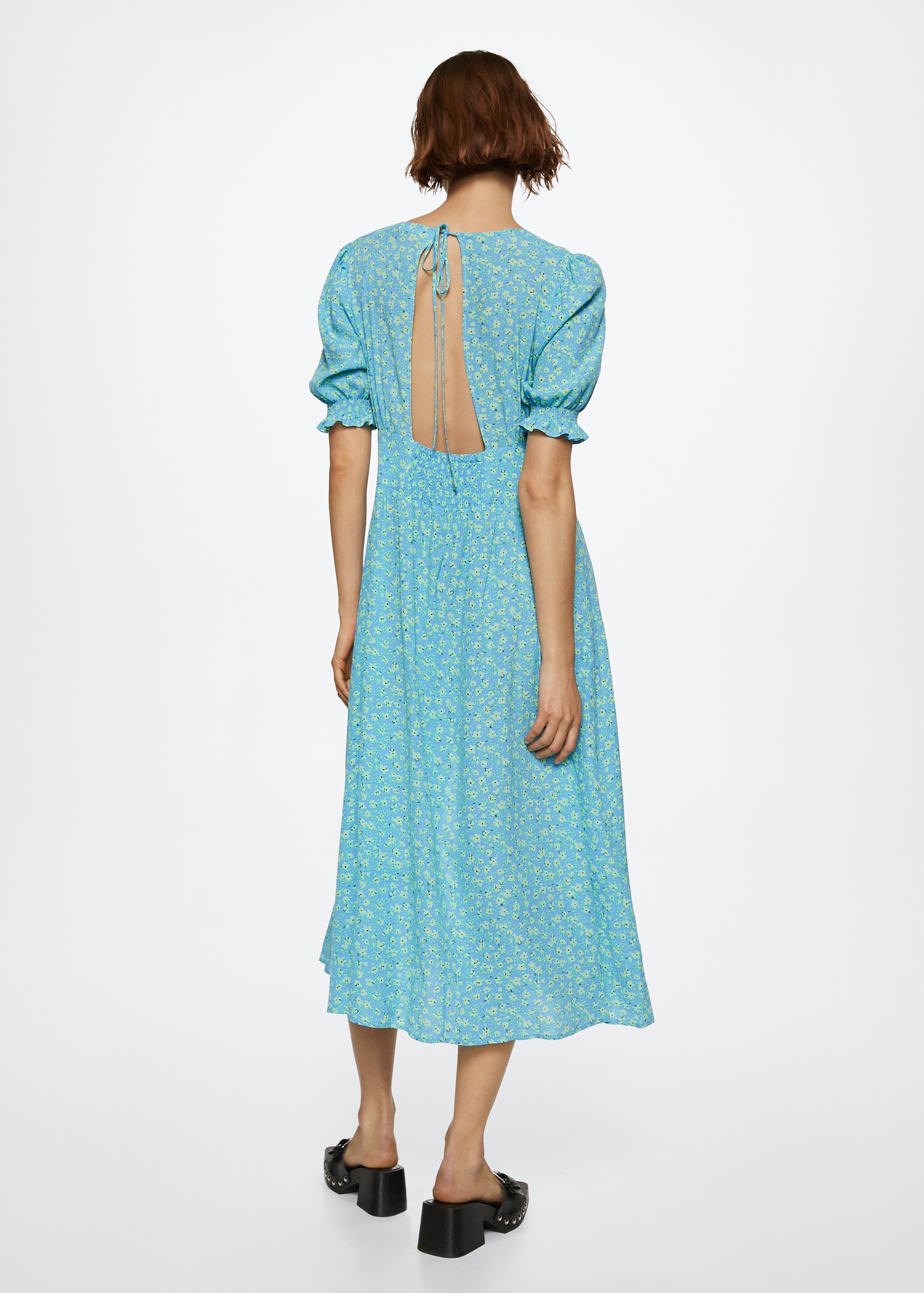 Flowy flower printed dress - Reverse of the article