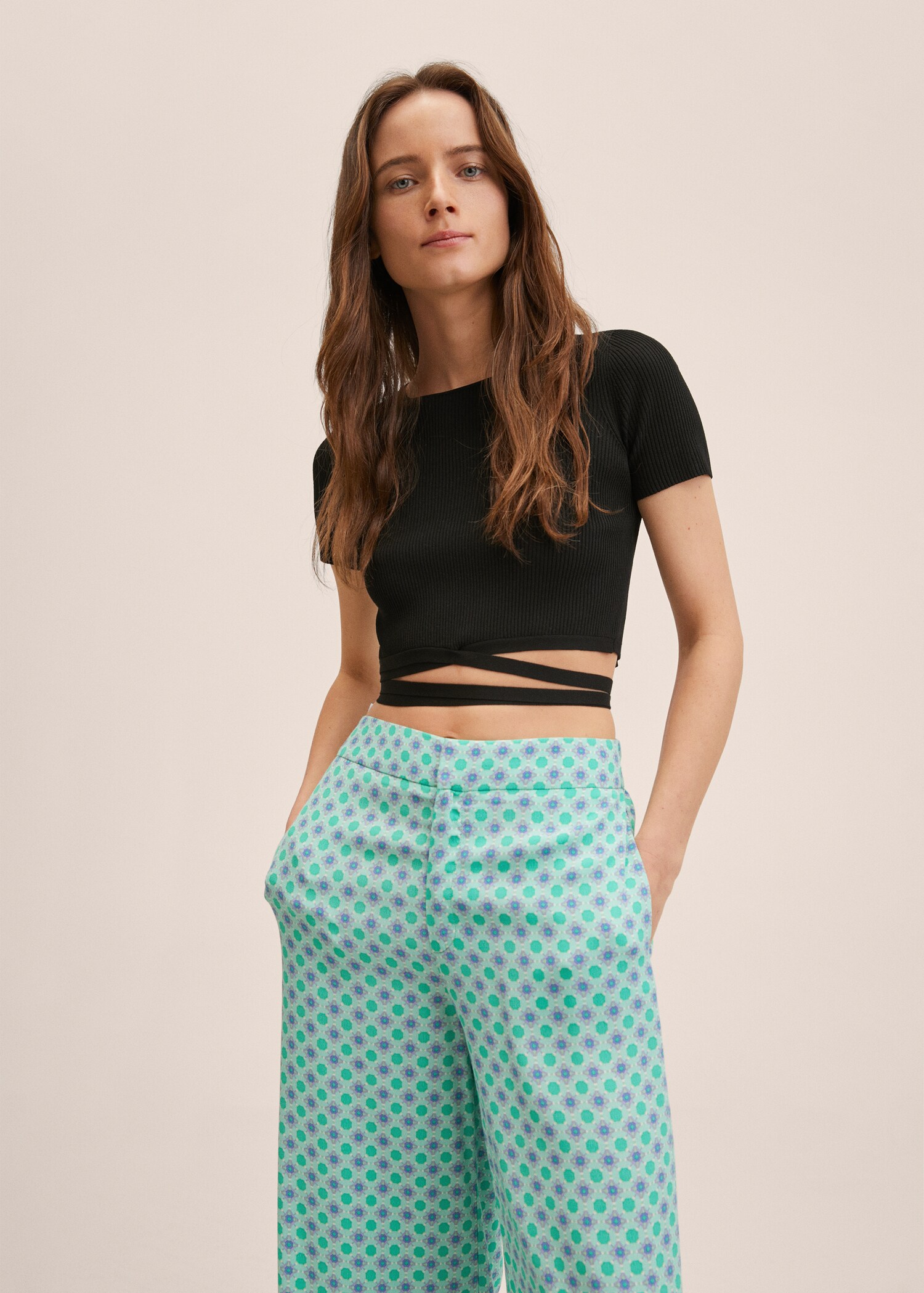 Fluid culotte trousers - Details of the article 1