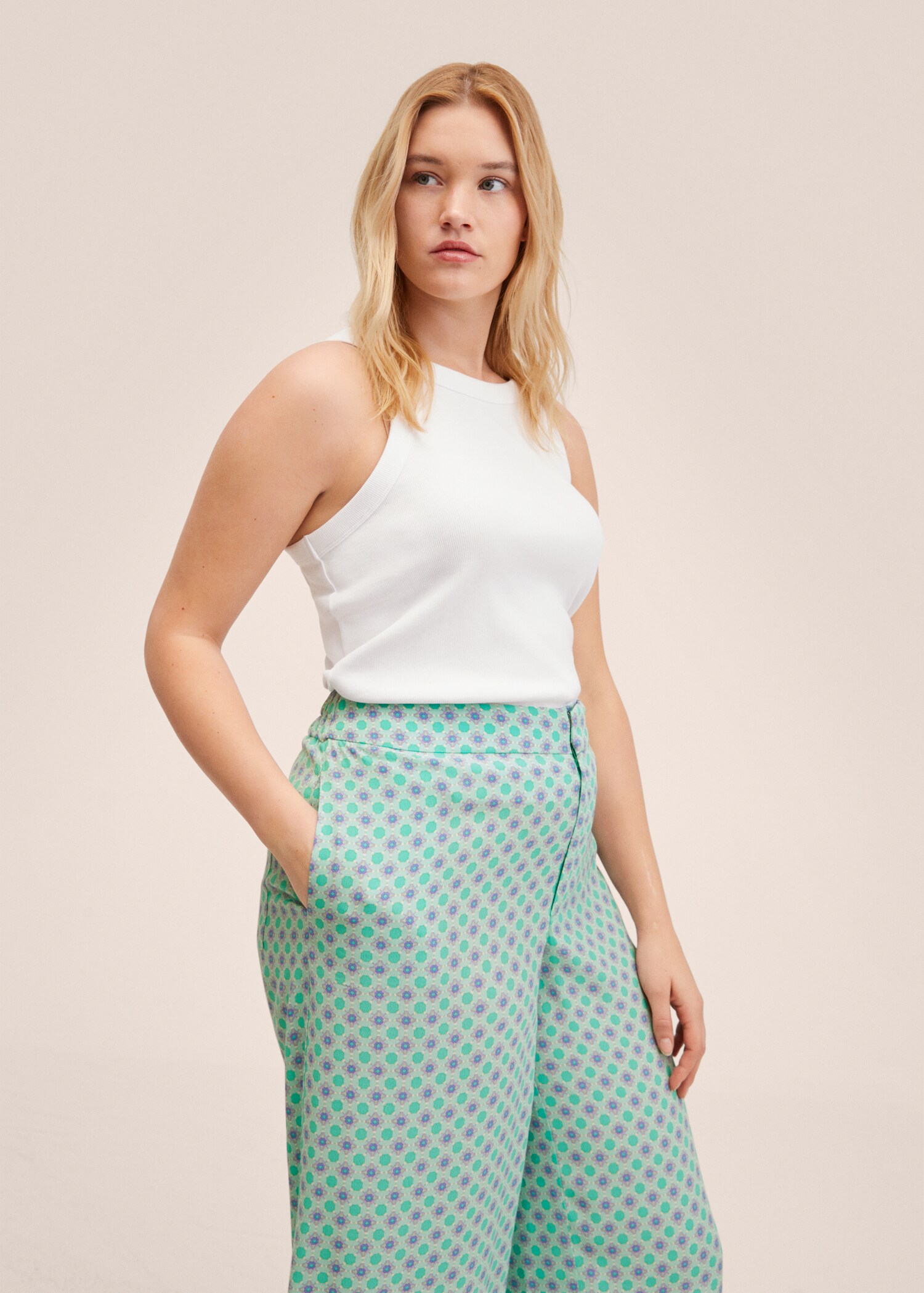 Fluid culotte trousers - Details of the article 4