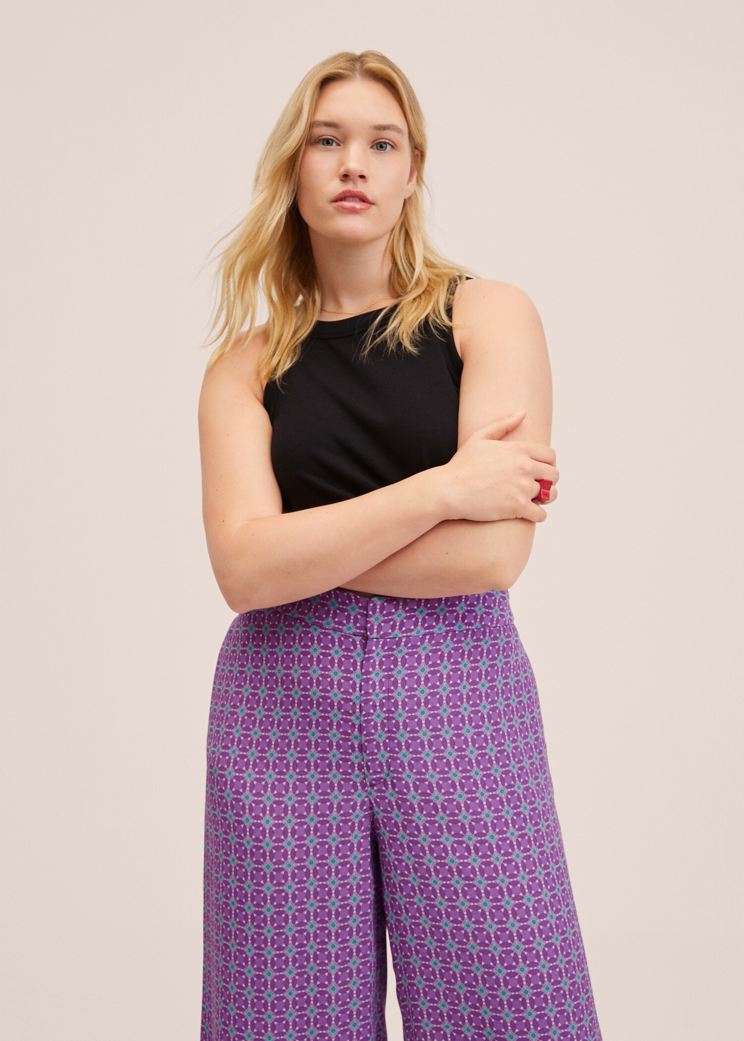 Fluid culotte trousers - Details of the article 4