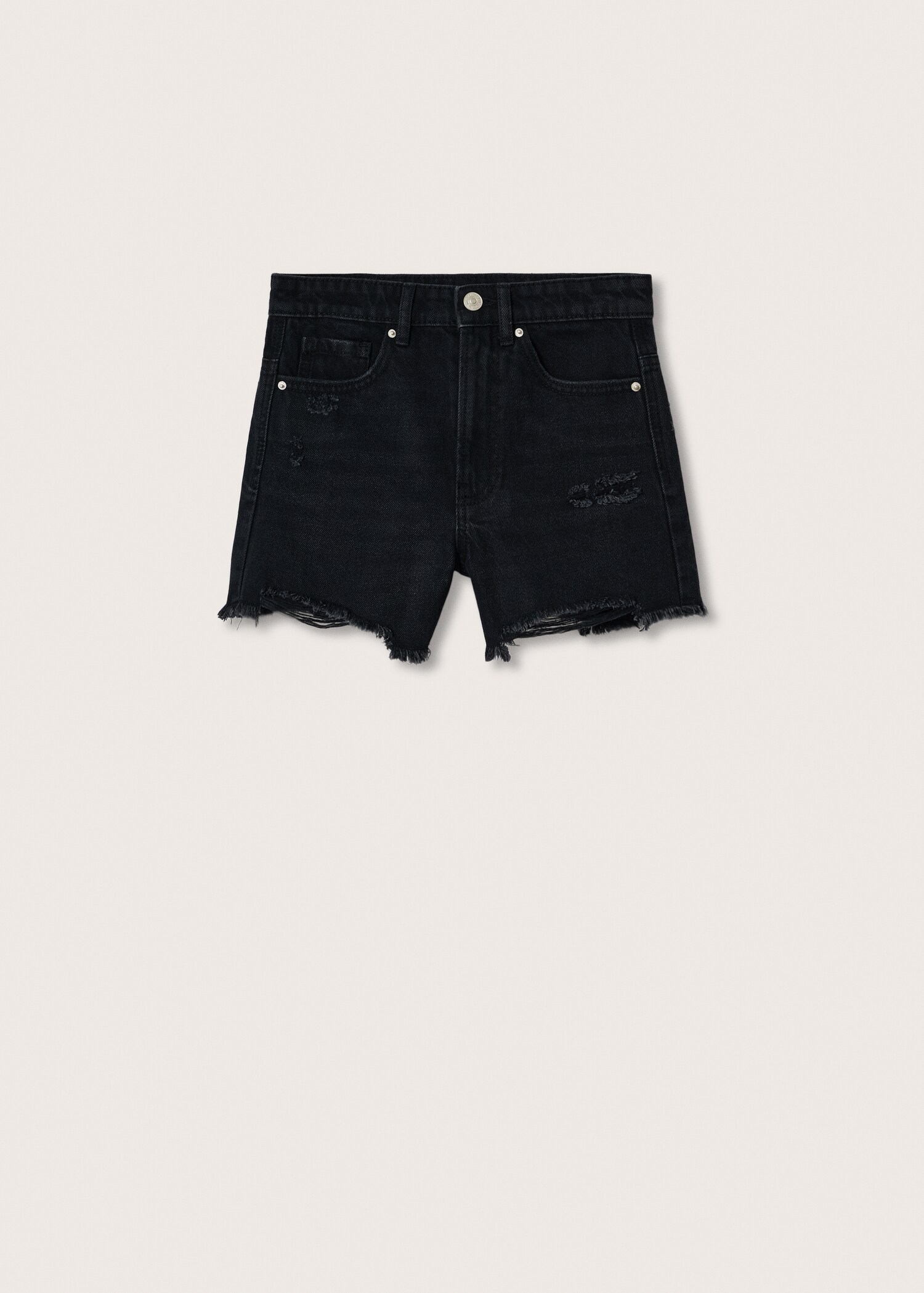 Ripped-detail denim short - Article without model