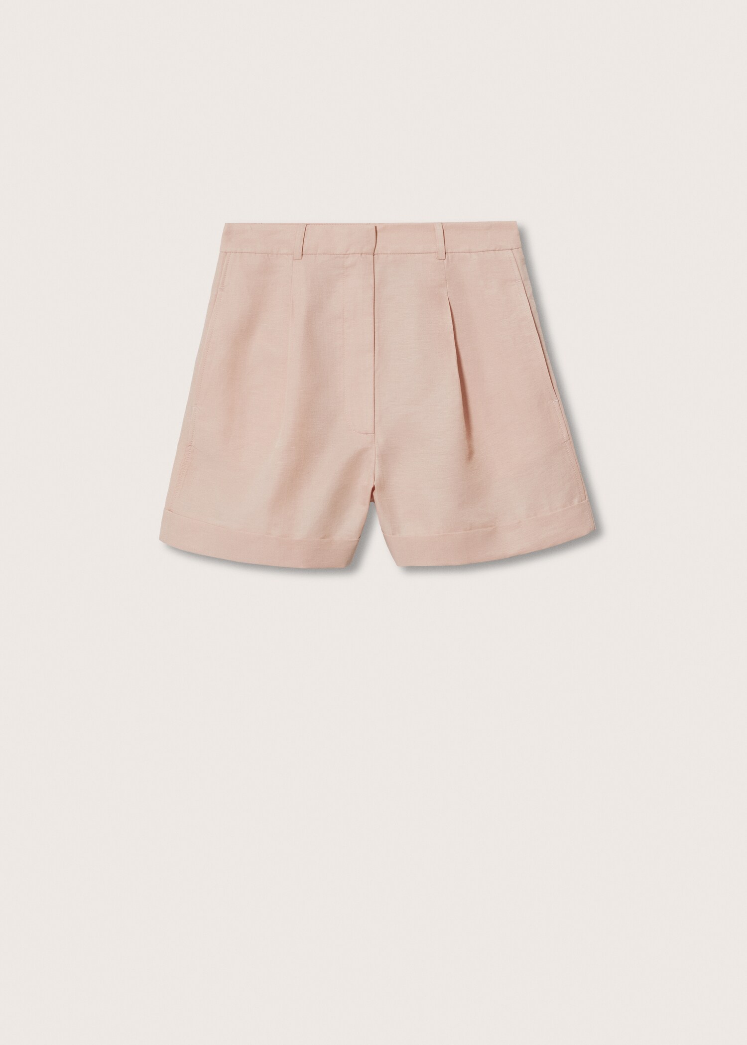 Pleated linen short - Article without model