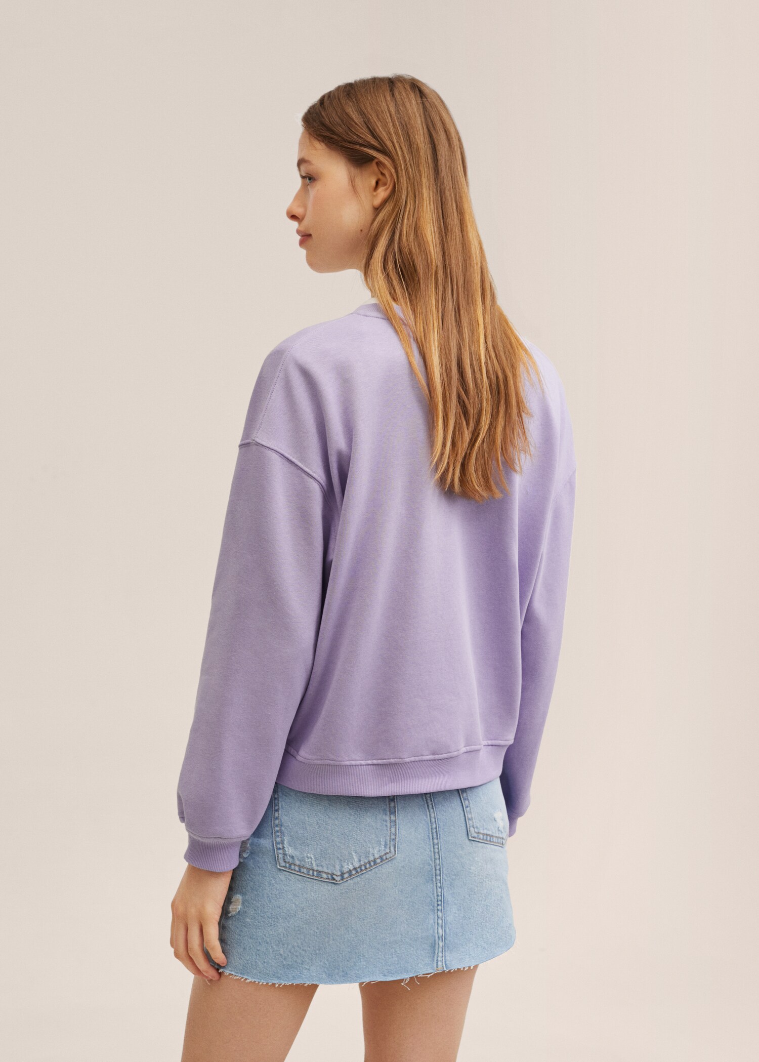 Sudadera algodón mensaje - Reverso del artículo