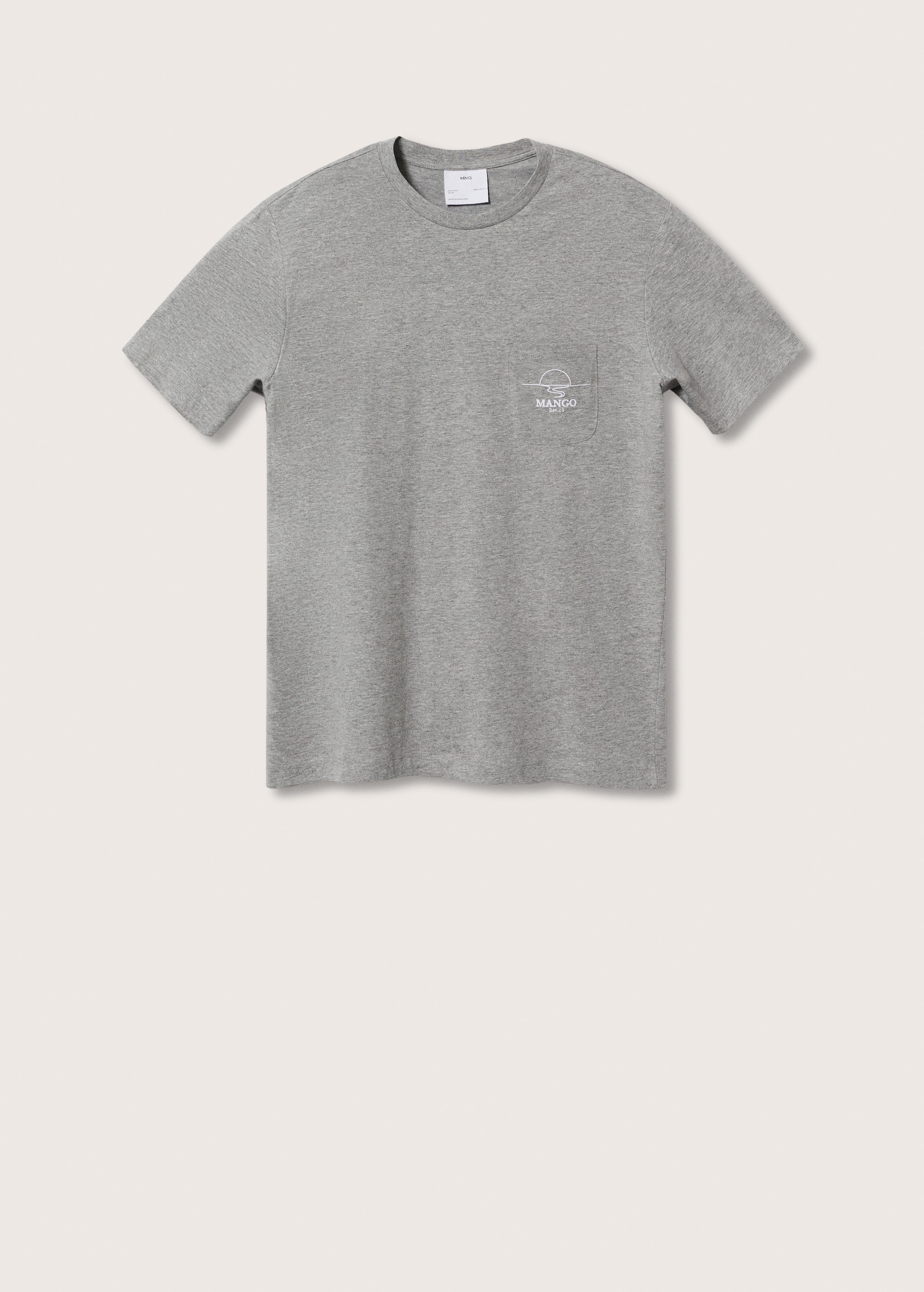 Baumwoll-T-Shirt mit Tasche - Artikel ohne Model