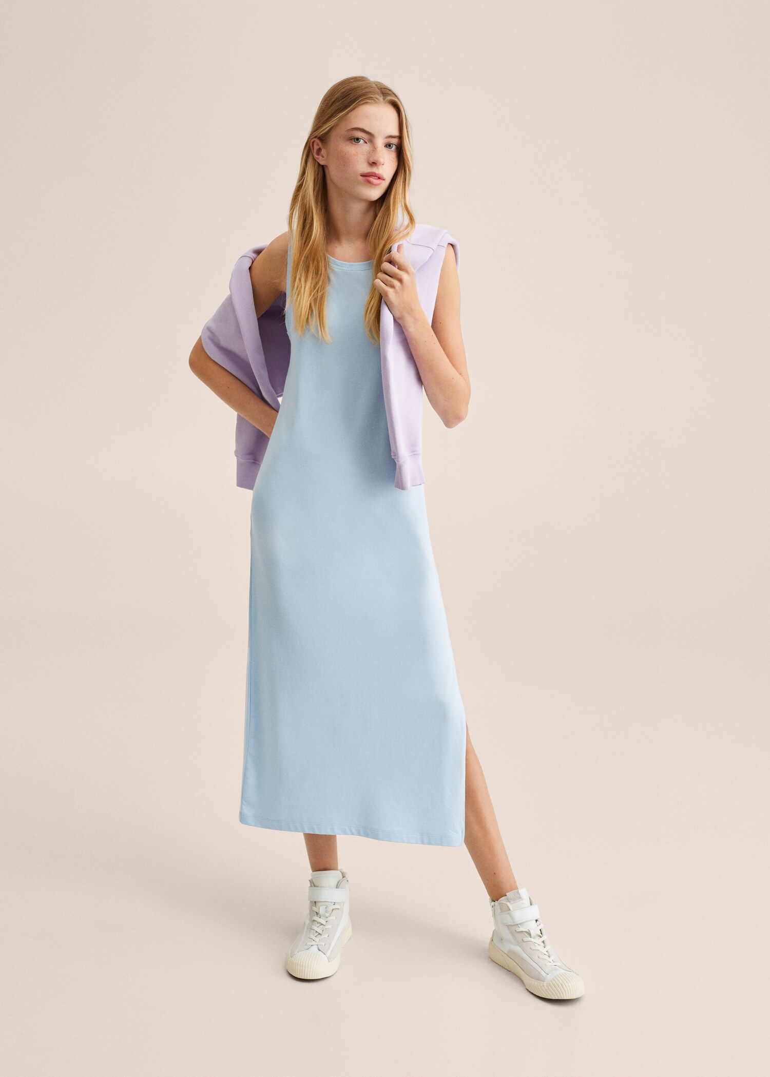 Long cotton dress - Medium plane
