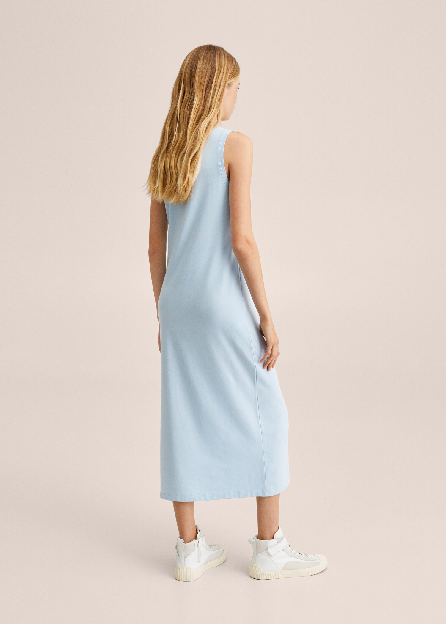Long cotton dress - Reverse of the article