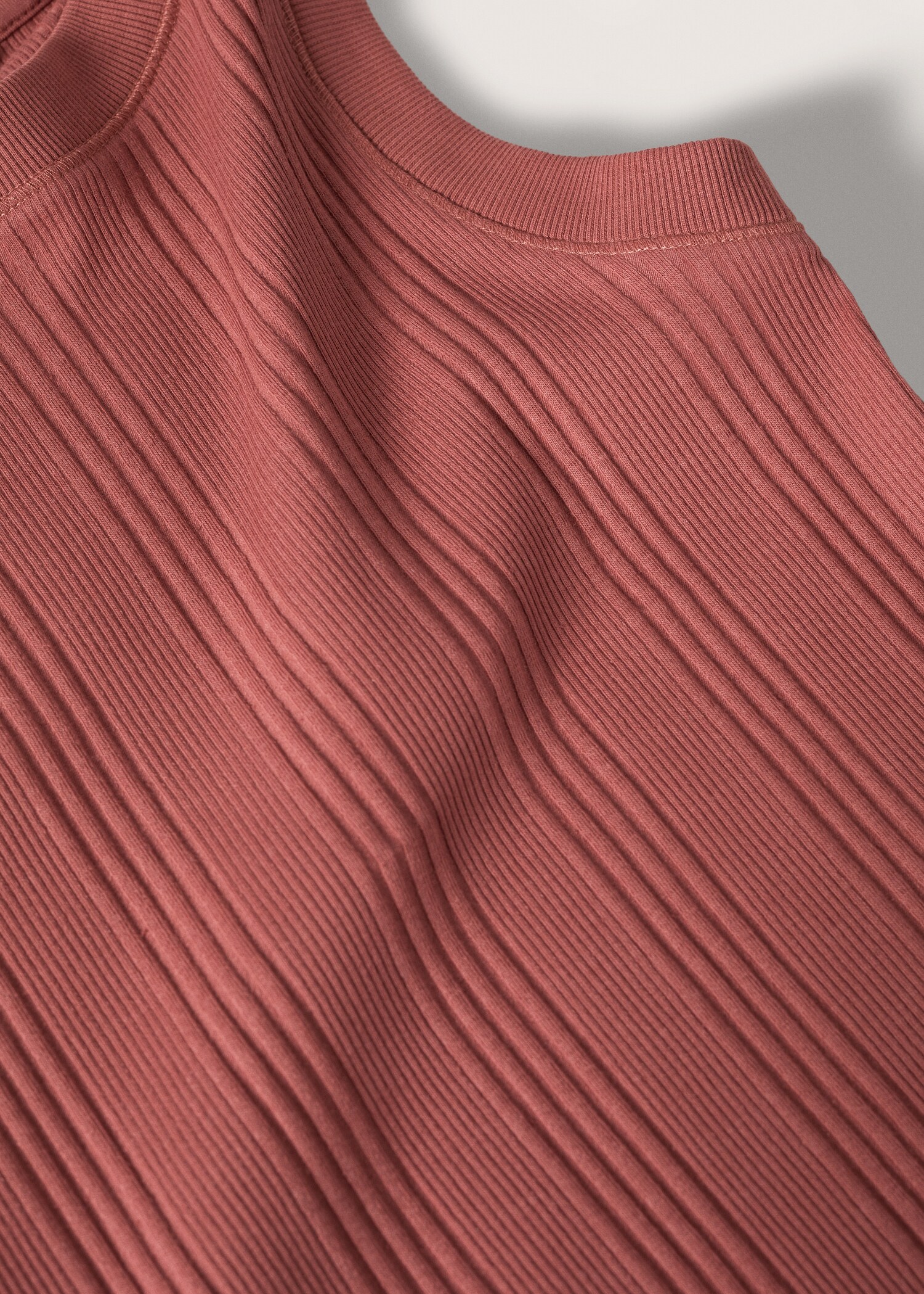 Ribbed cotton-blend top - Details of the article 8