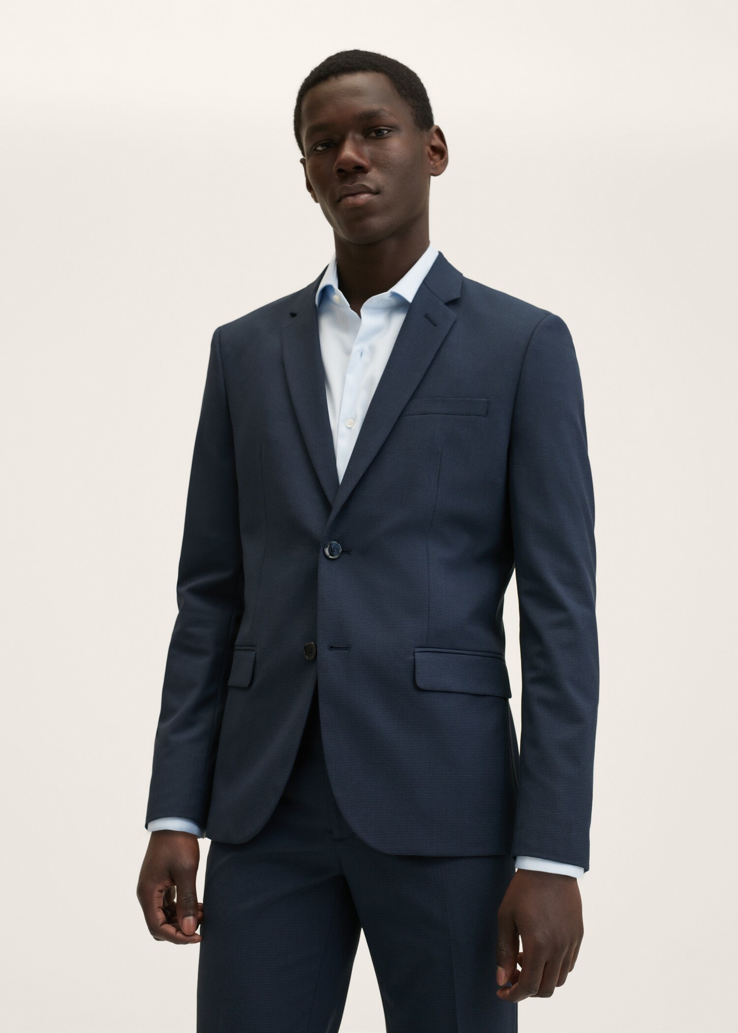 Oblekové sako super slim fit - Náhled ve středové rovině